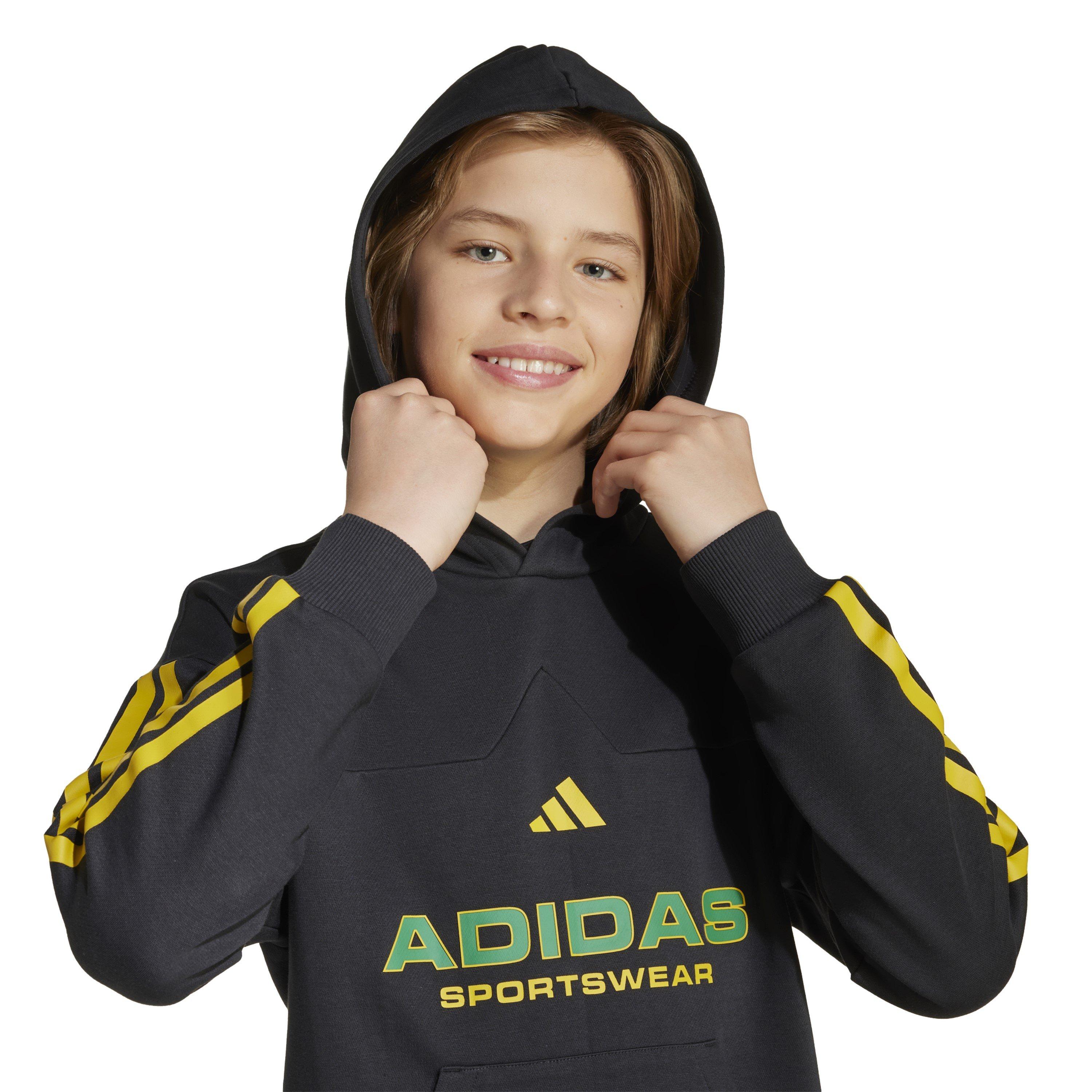 Black - adidas - House of Tiro Fleece Hoodie Juniors - 6