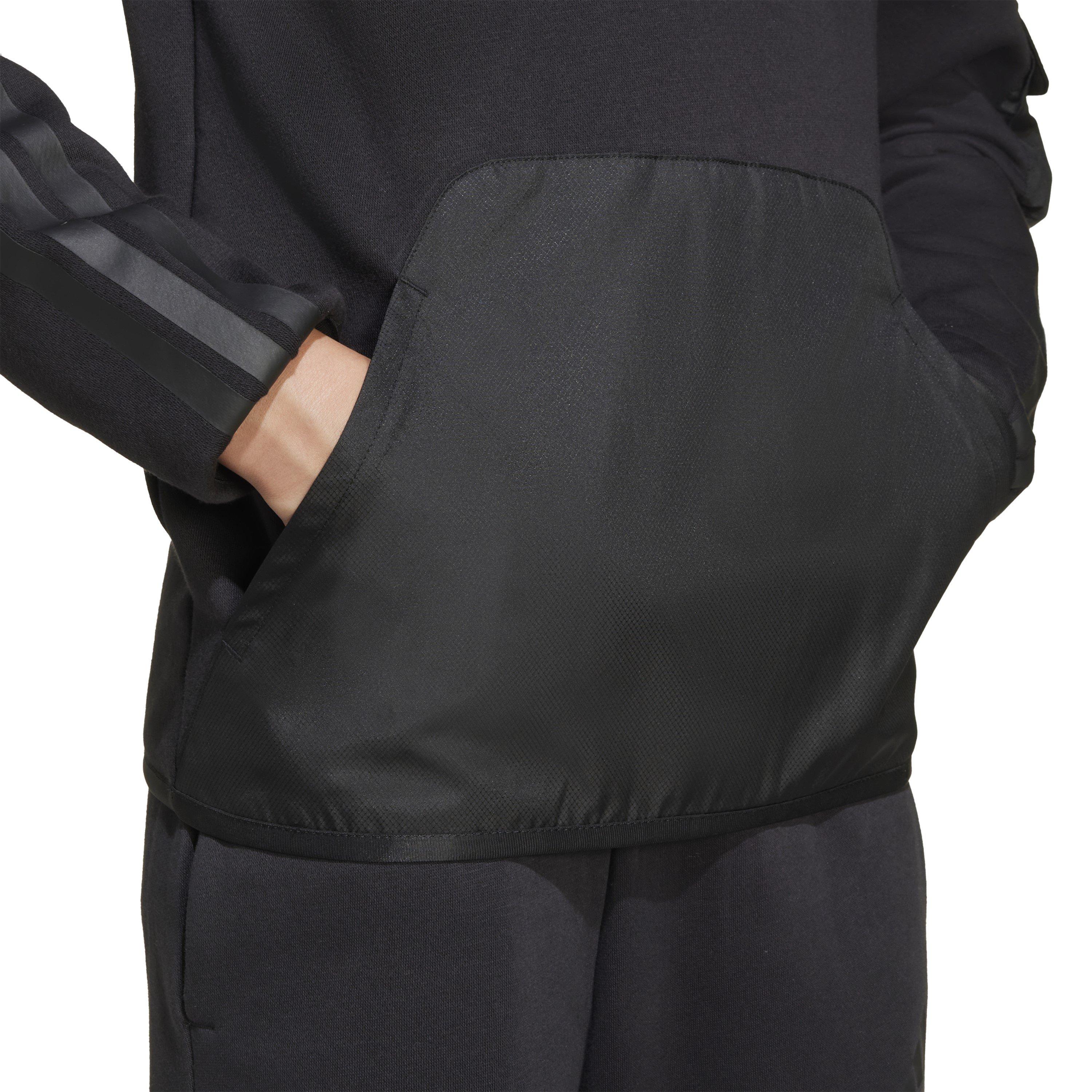 Zwart - adidas - Utility Fleece Hoodie Juniors - 8