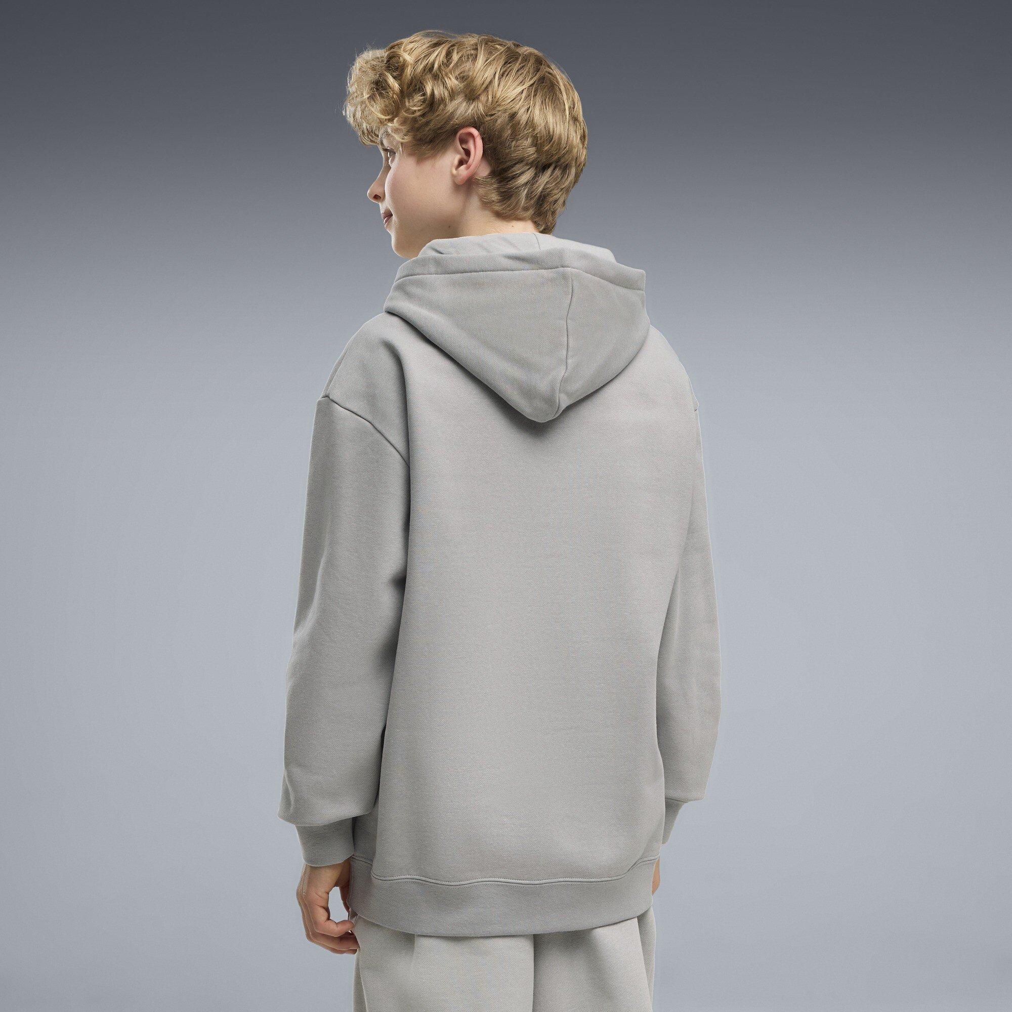 Grey - Puma - Puma Lab Logo Hoodie Jn64 - 4