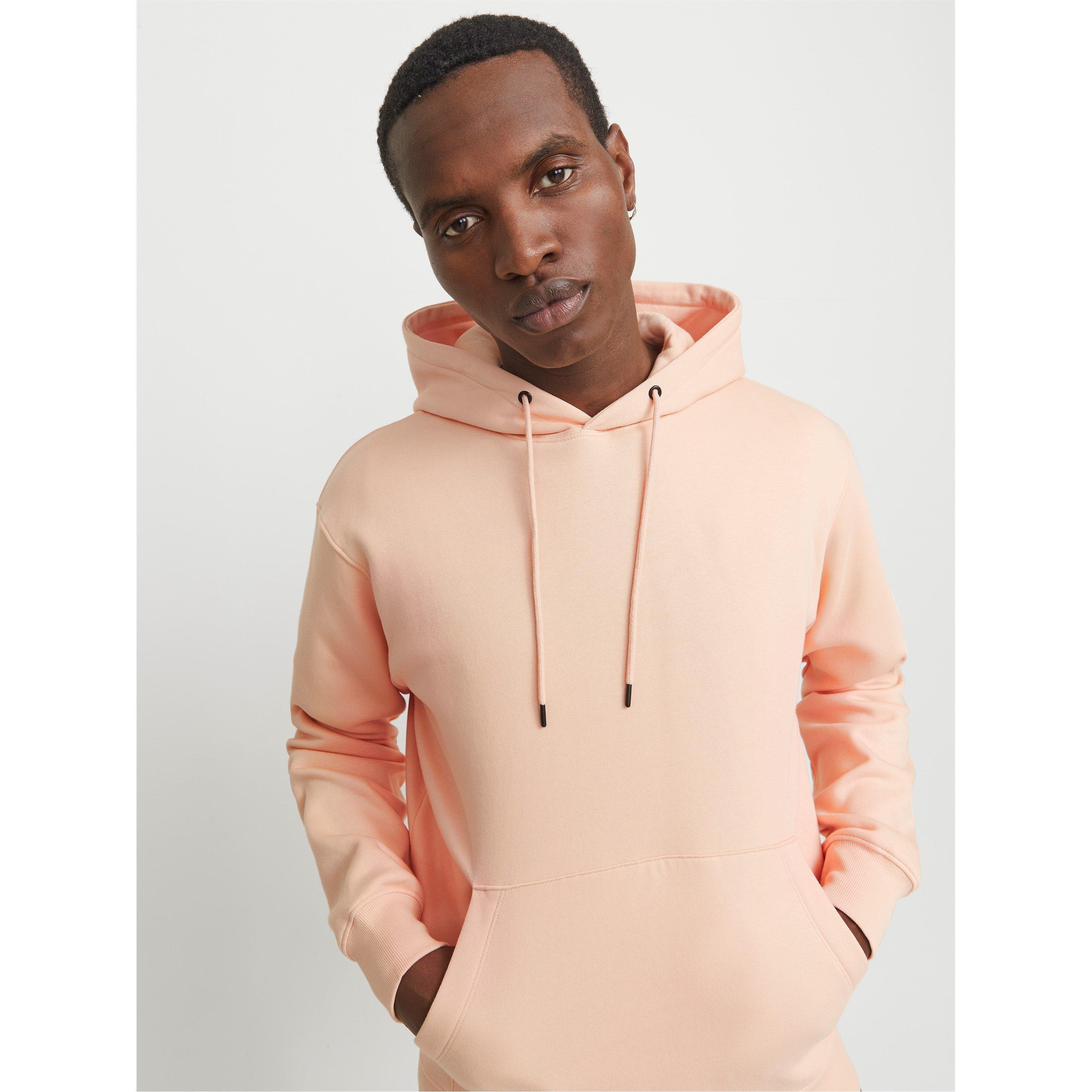 Jack And Jones Men's Basic Hoodie - Peach Parfait - XL