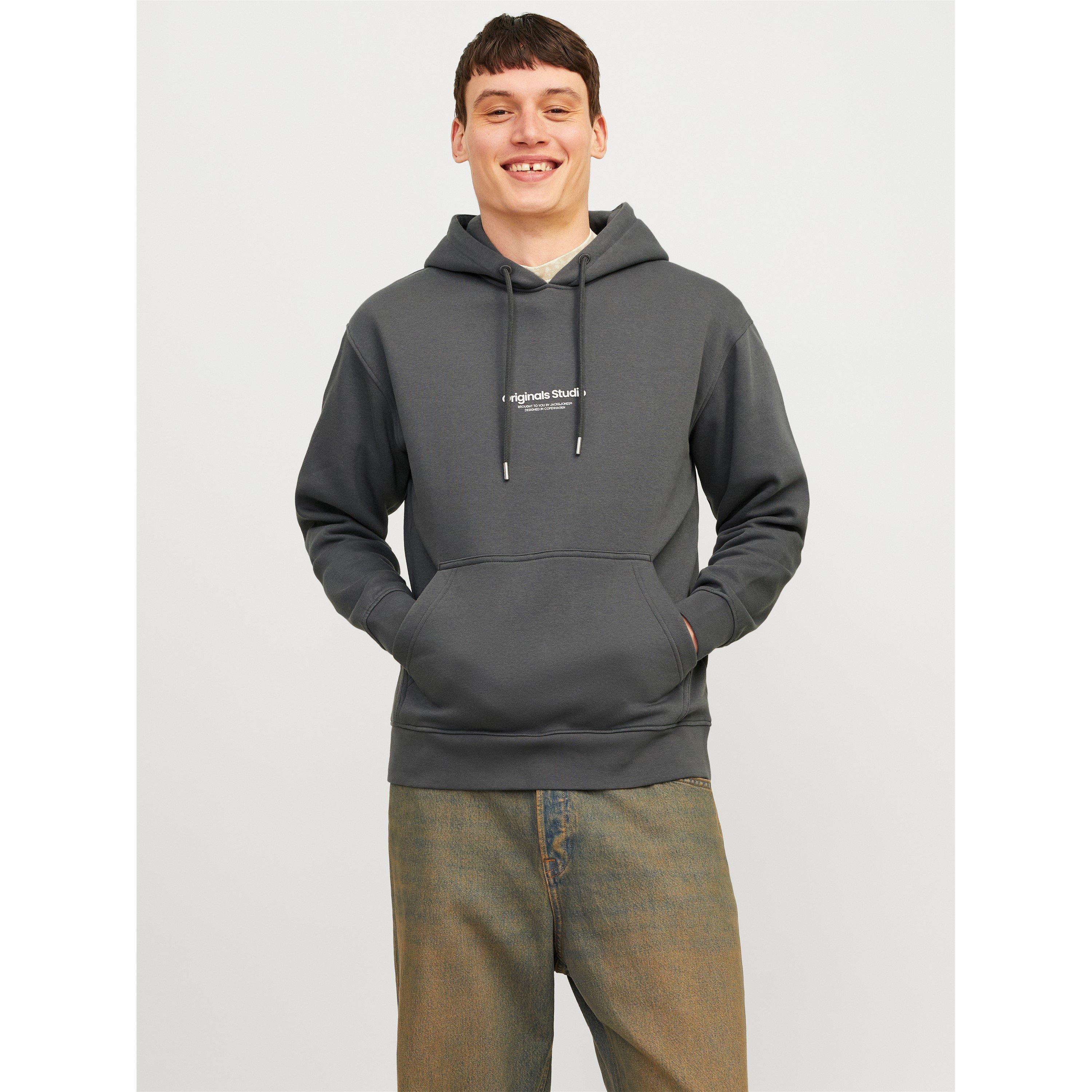 Jack And Jones Men's Vester Hoodie - Iron Gate - XS