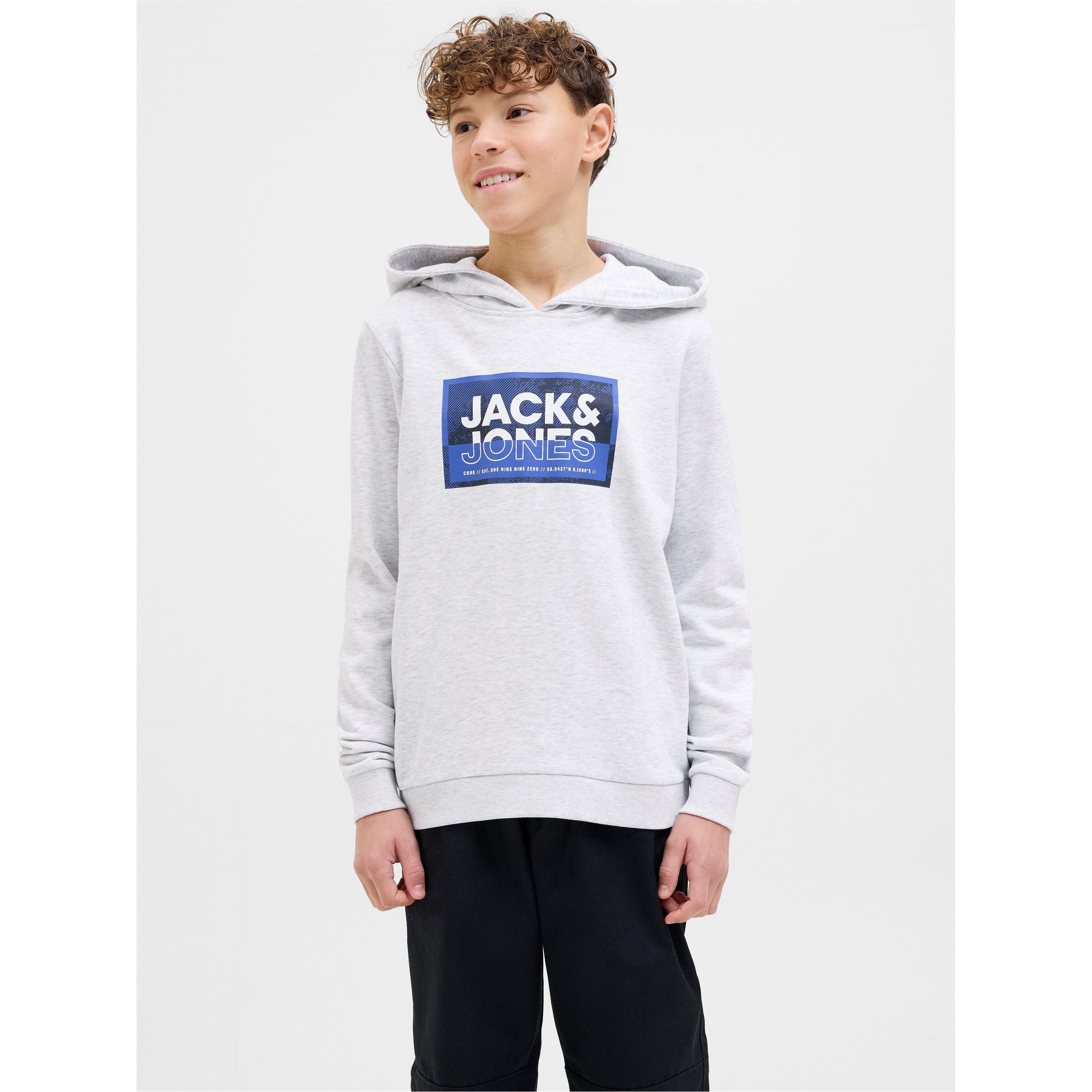 Bijela mélange - Jack and Jones - Logan Hoodie - 1