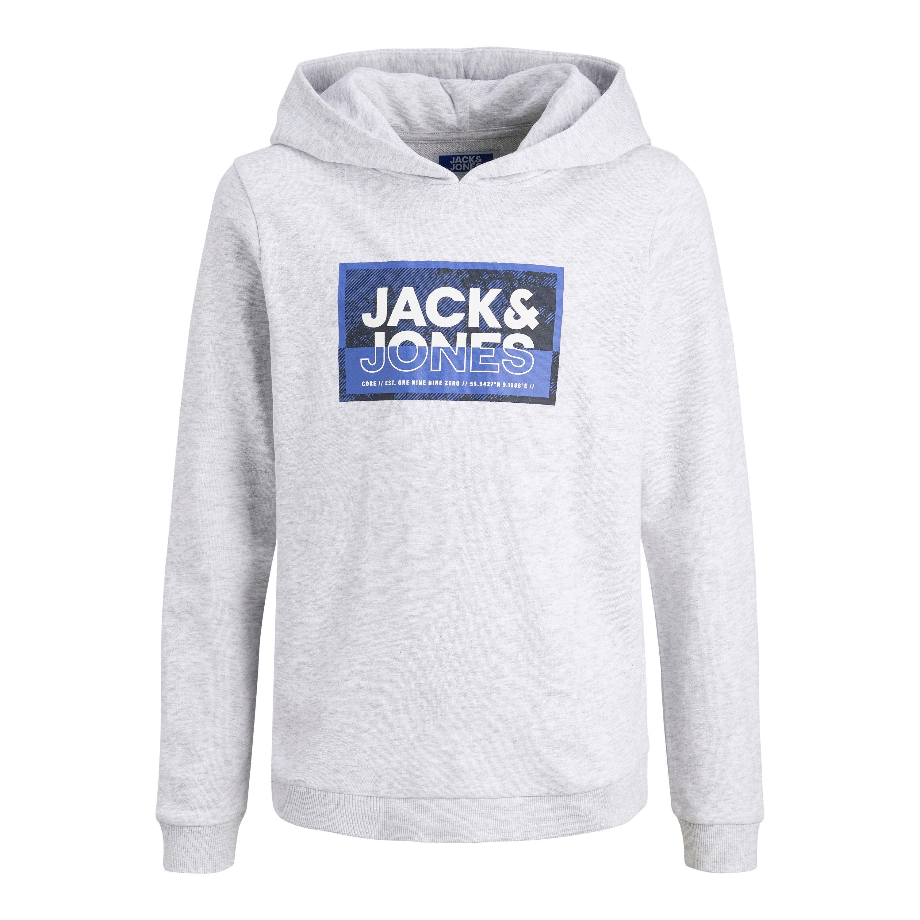 White Melange - Jack and Jones - Logan Hoodie - 7