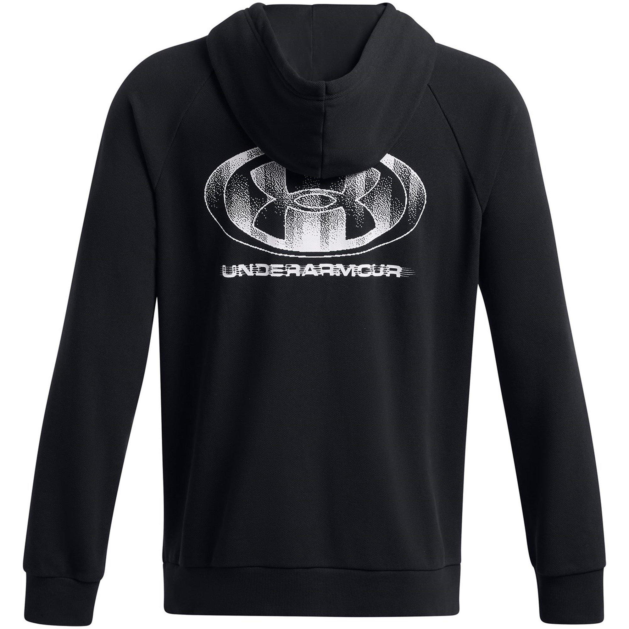 Black - Under Armour - Men's Rival Fleece Hoodie - 2