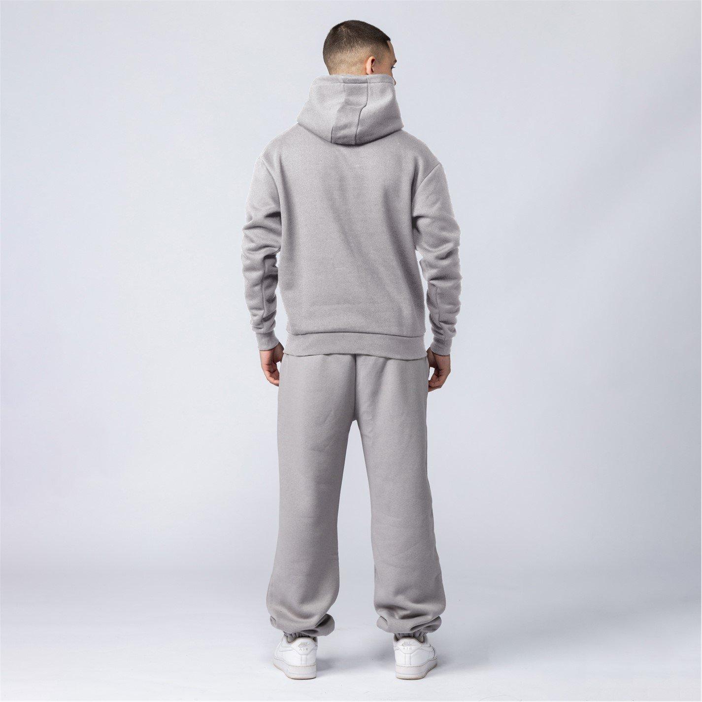 Grey - Mercier - Grey Hybrid Badge Hoodie - 5