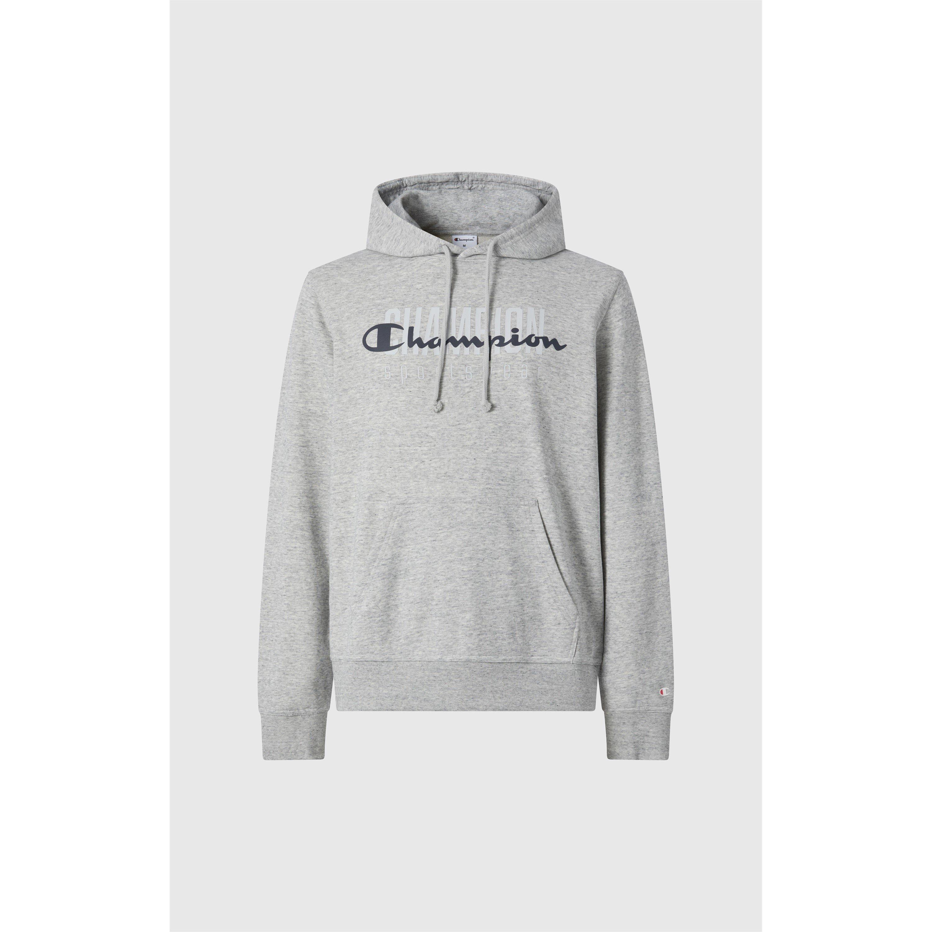 Grey - Champion - Men's Overhead Hoodie - 1