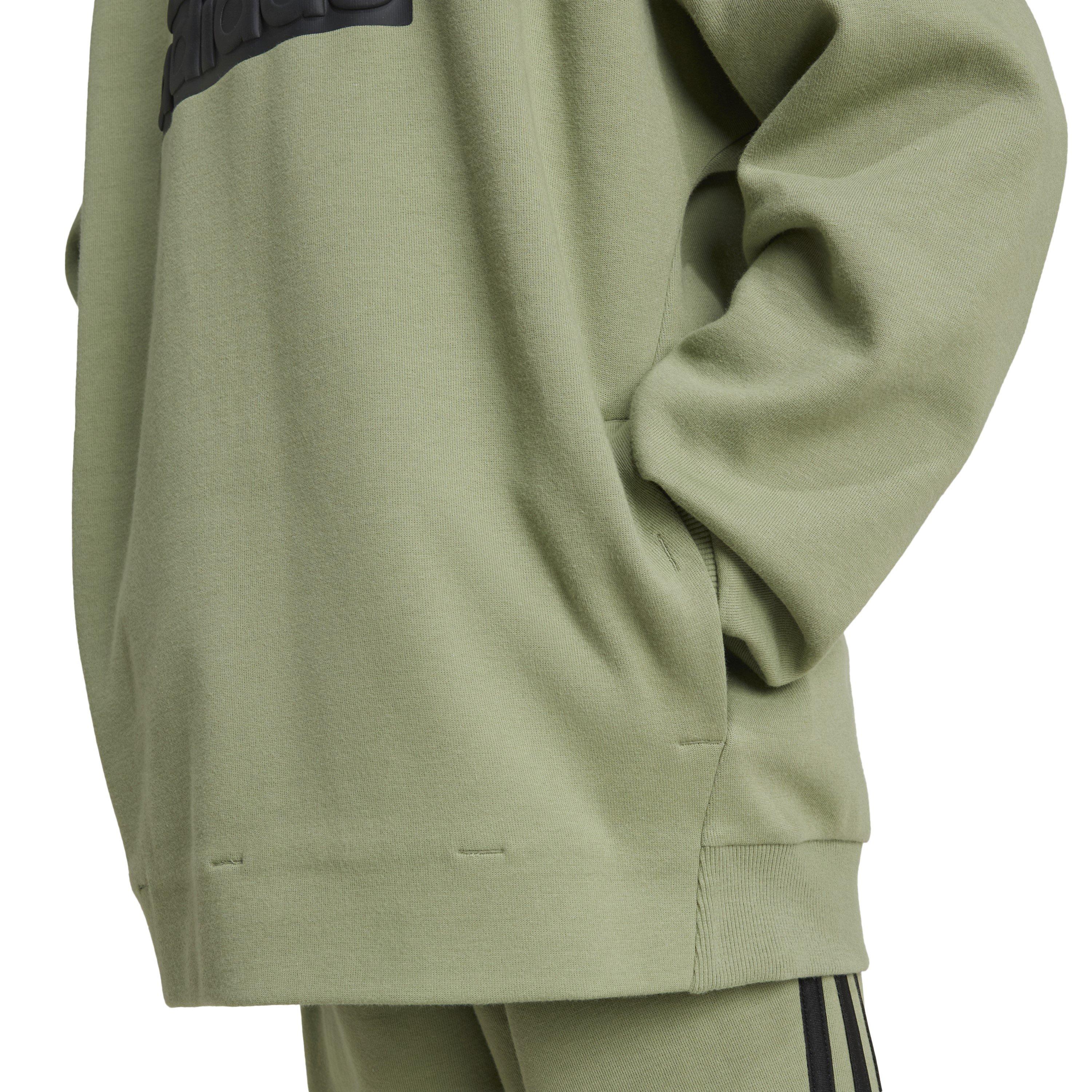 Green/Black - adidas - Unisex Kids' Fi Logo Pull Over Hoodie - 8