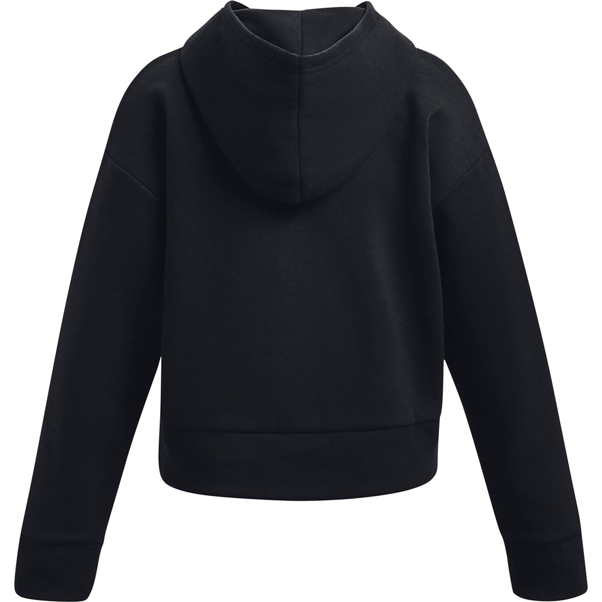 Black - Under Armour - Under Armour Ua Rival Fleece Crop Hoodie Hoody Girls - 2