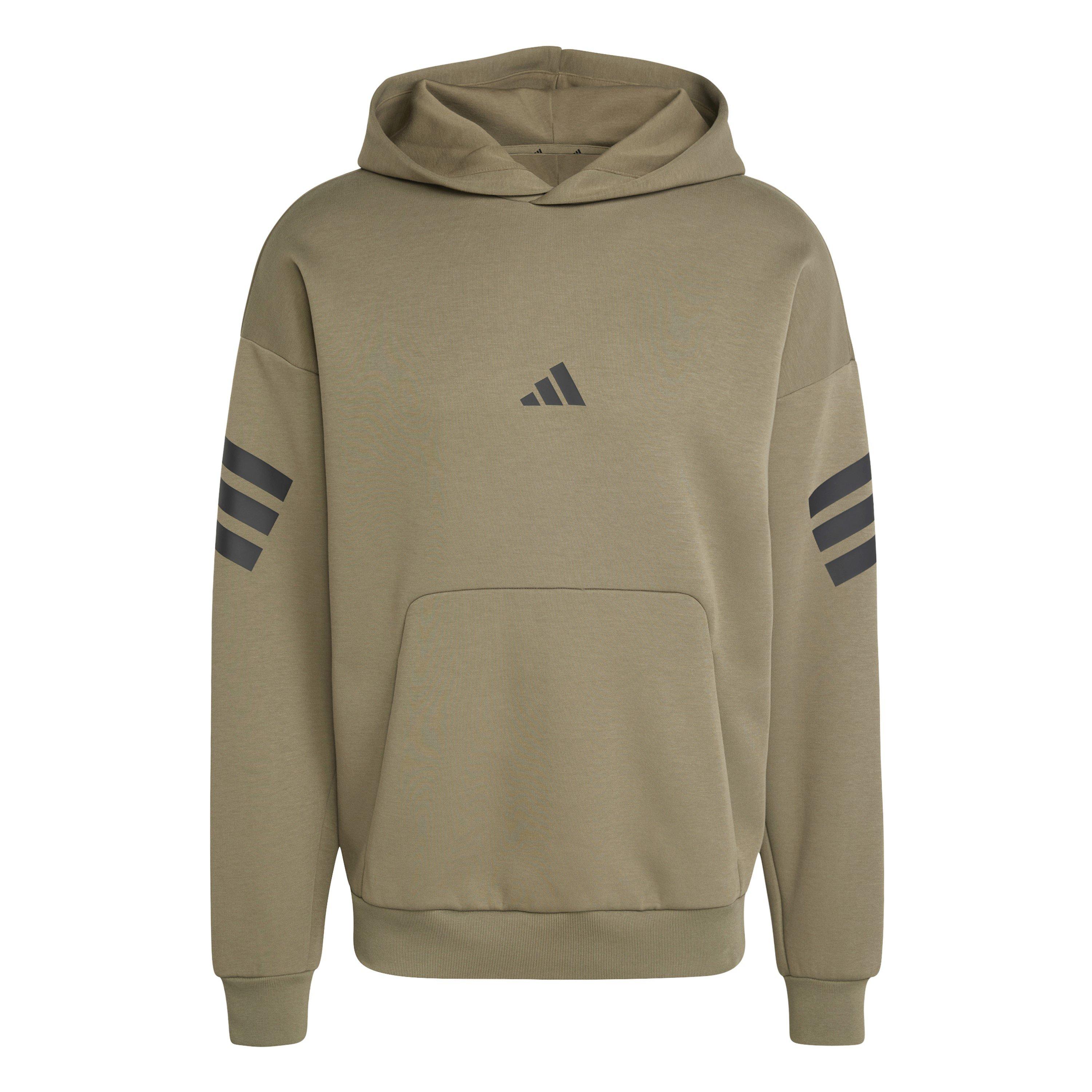 Olive Strata - adidas - Future Icons 3-Stripes Hoodie Mens - 1