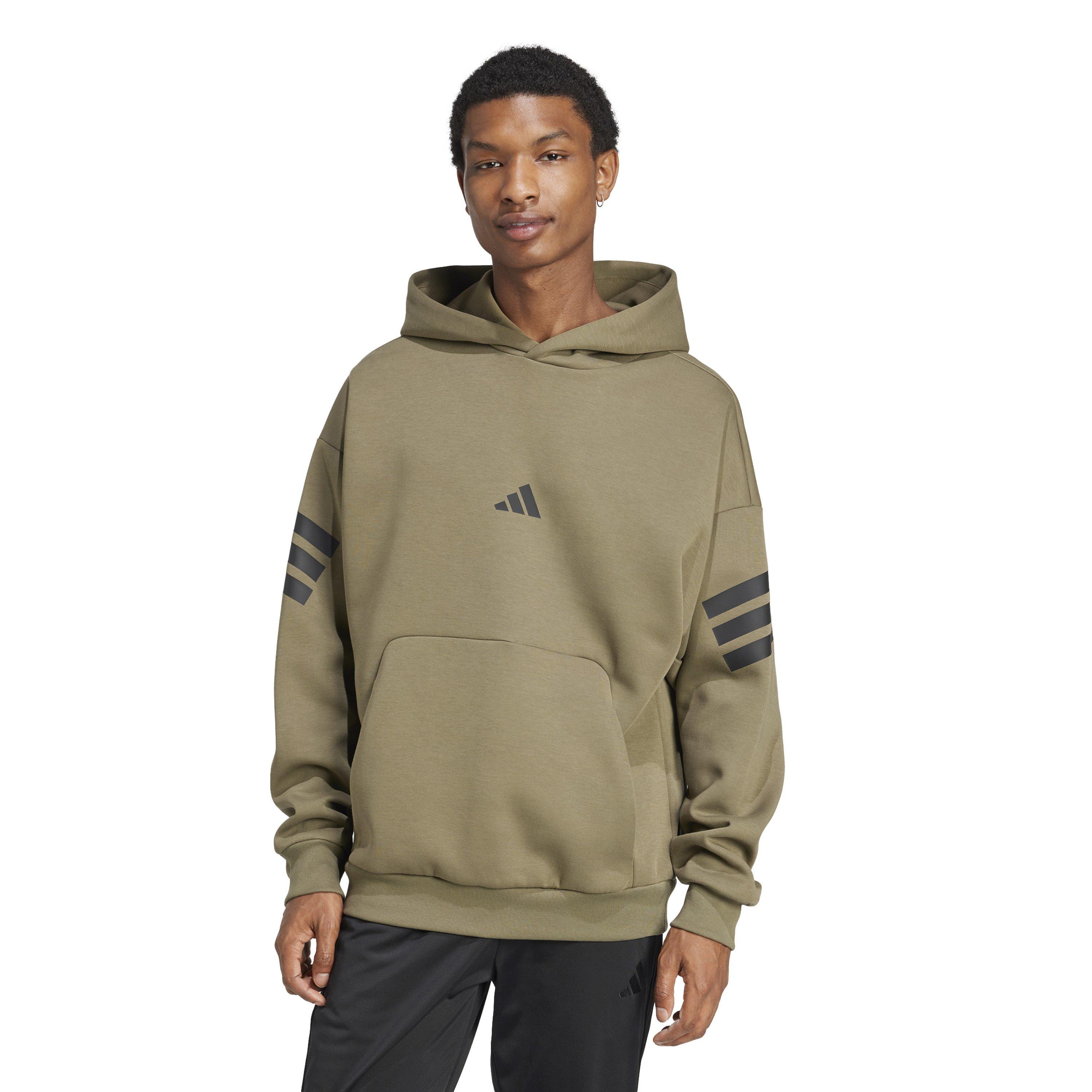 Olive Strata - adidas - Future Icons 3-Stripes Hoodie Mens - 2