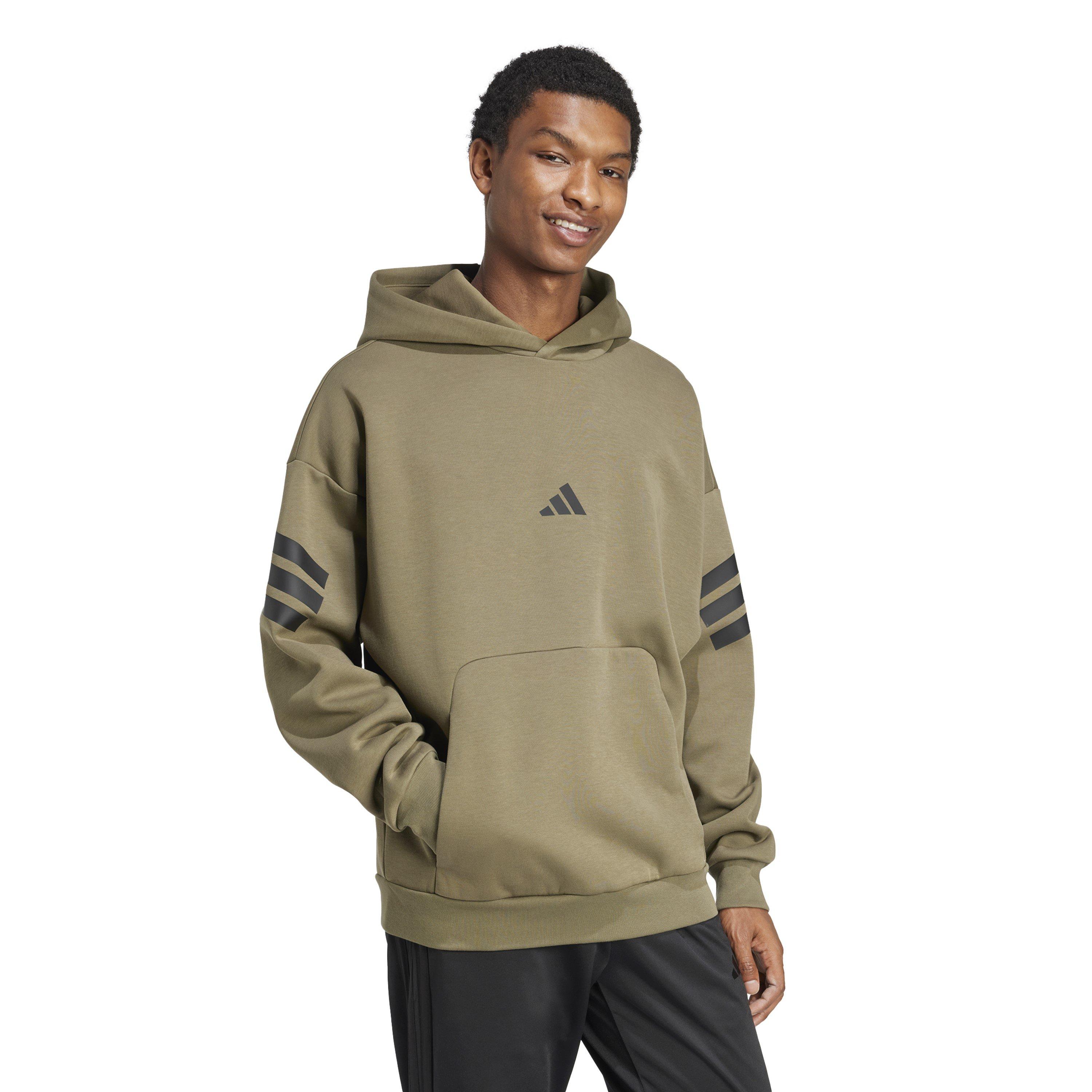Olive Strata - adidas - Future Icons 3-Stripes Hoodie Mens - 6