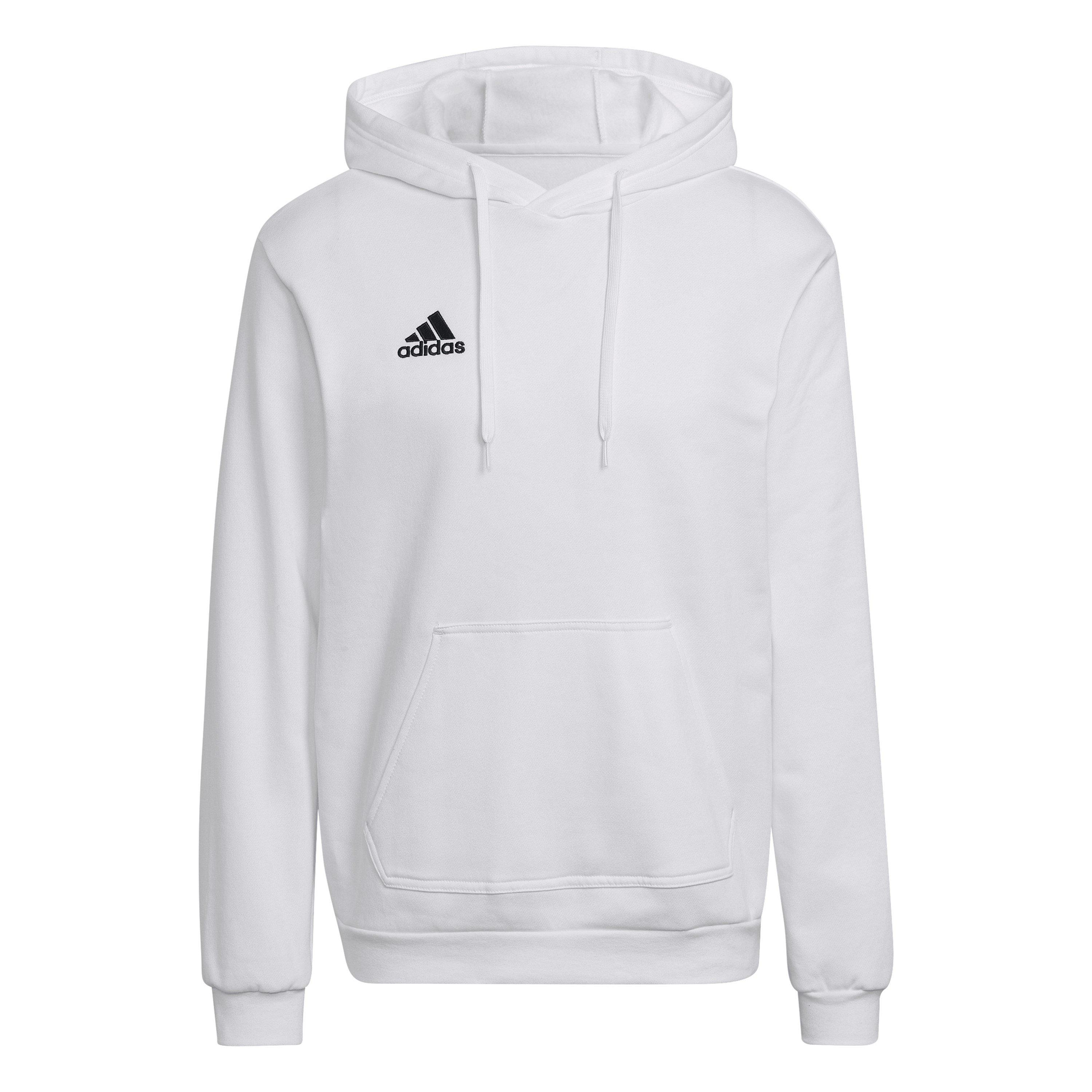 Adidas Men's Ent22 Pull Over Hoodie - White/Black - L