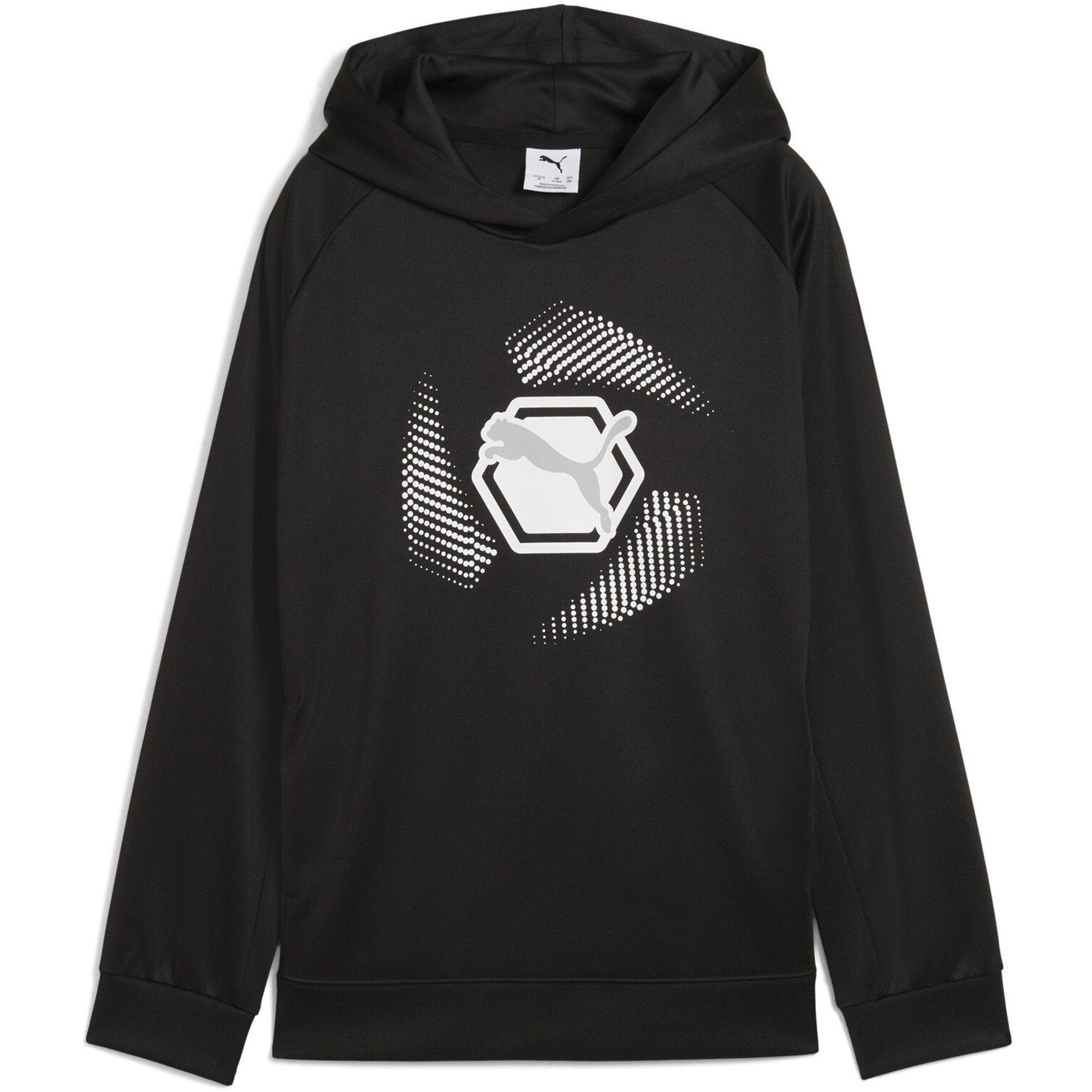 Puma  Kids ' Overhead Hoodie - Black Puma Black - 9-10 (M)
