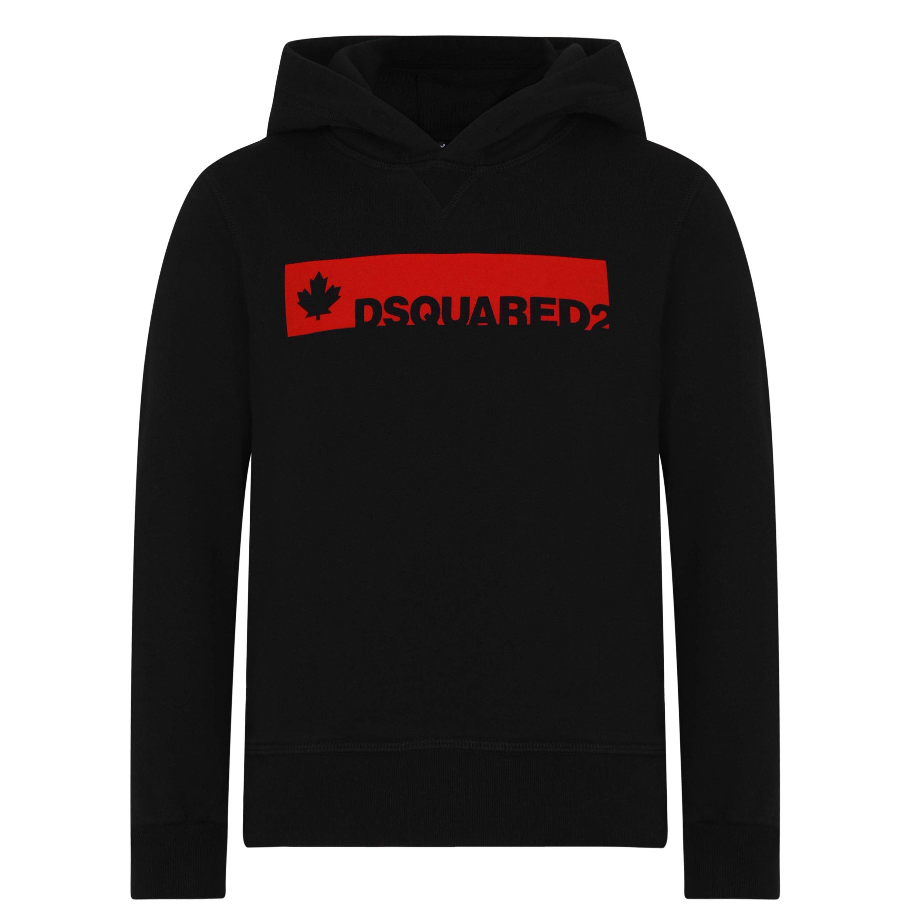 Blk/Red 900 SMU - DSquared2 - Childrens Maple Oth Hoodie - 1