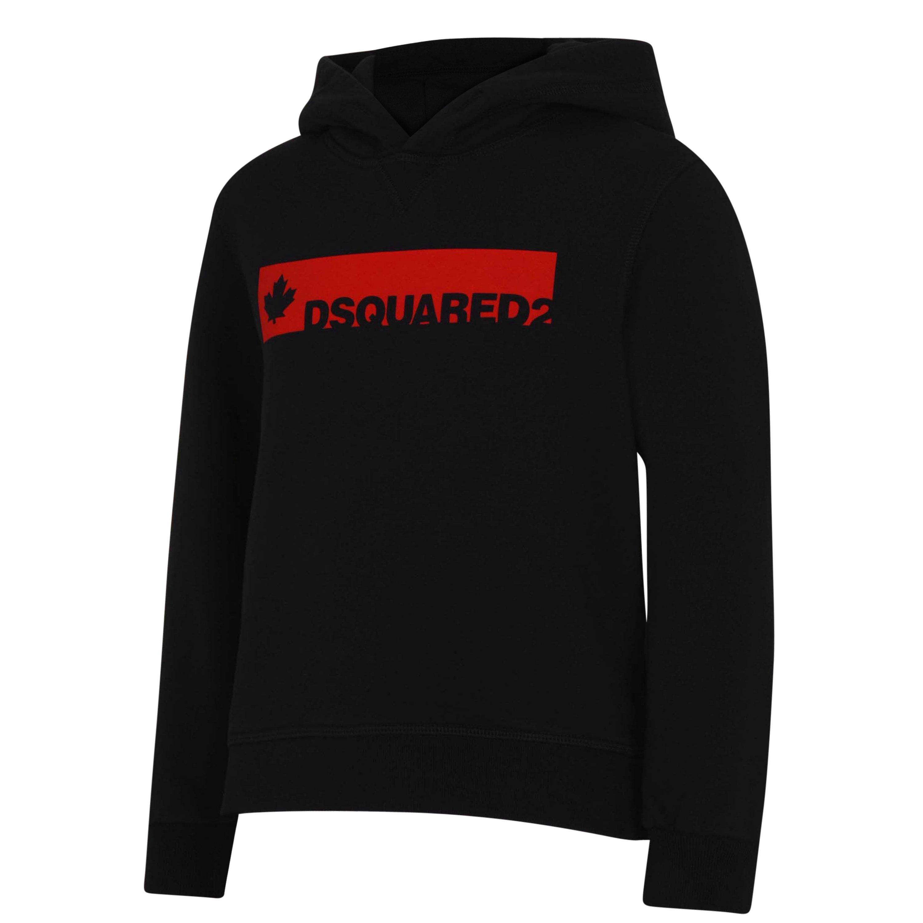Blk/Red 900 SMU - DSquared2 - Childrens Maple Oth Hoodie - 3