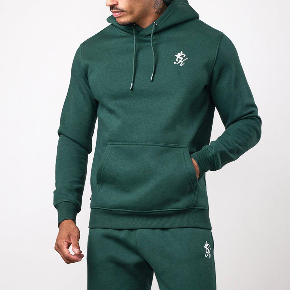 Dp šumsko zelena - Gym King - GK Fundamental Fleece Hoodie - Deep Forest Green - 1