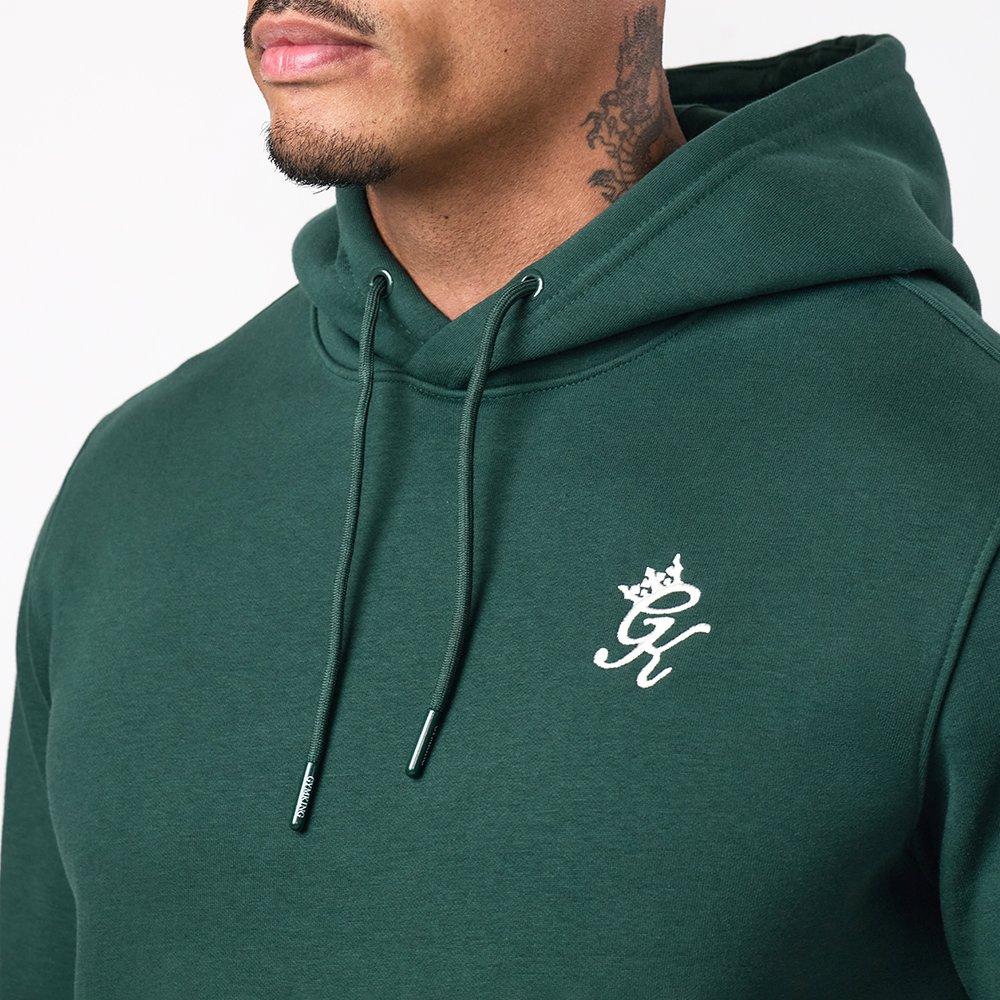 Dp šumsko zelena - Gym King - GK Fundamental Fleece Hoodie - Deep Forest Green - 4