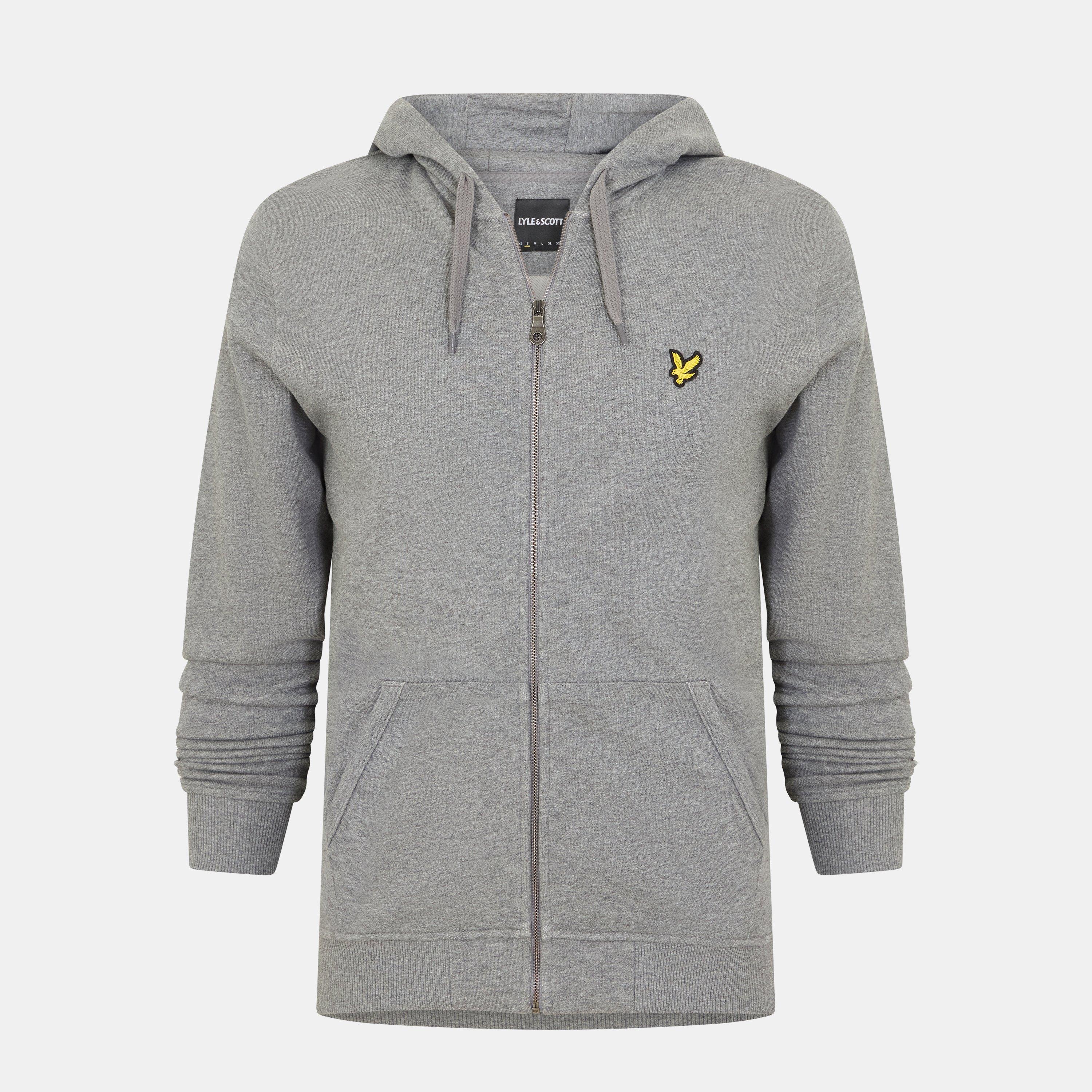 Lyle And Scott Men's Zip Through Hoodie - Midgreymarl - XS