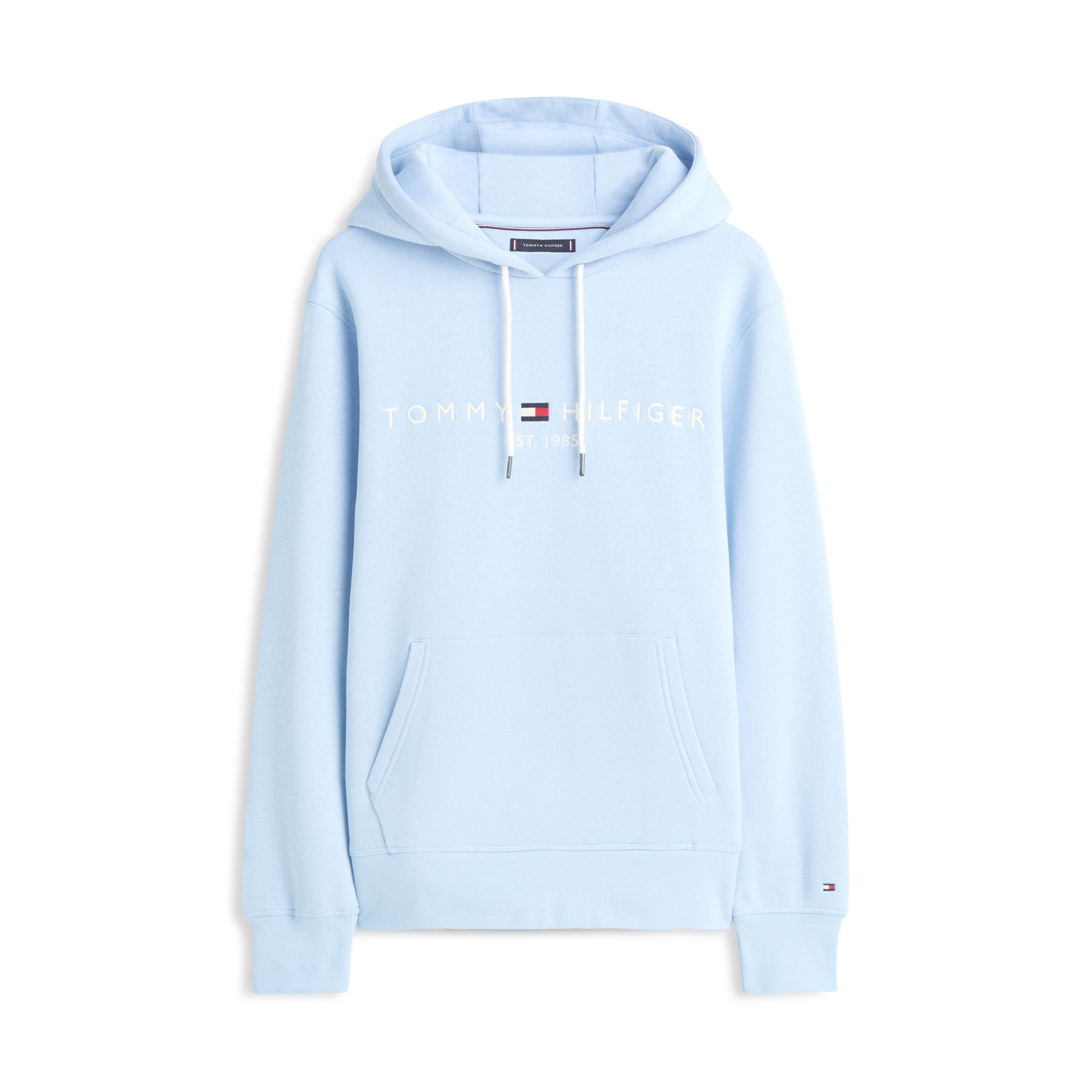 Tommy Hilfiger Logo Hoodie - Well Water - XL