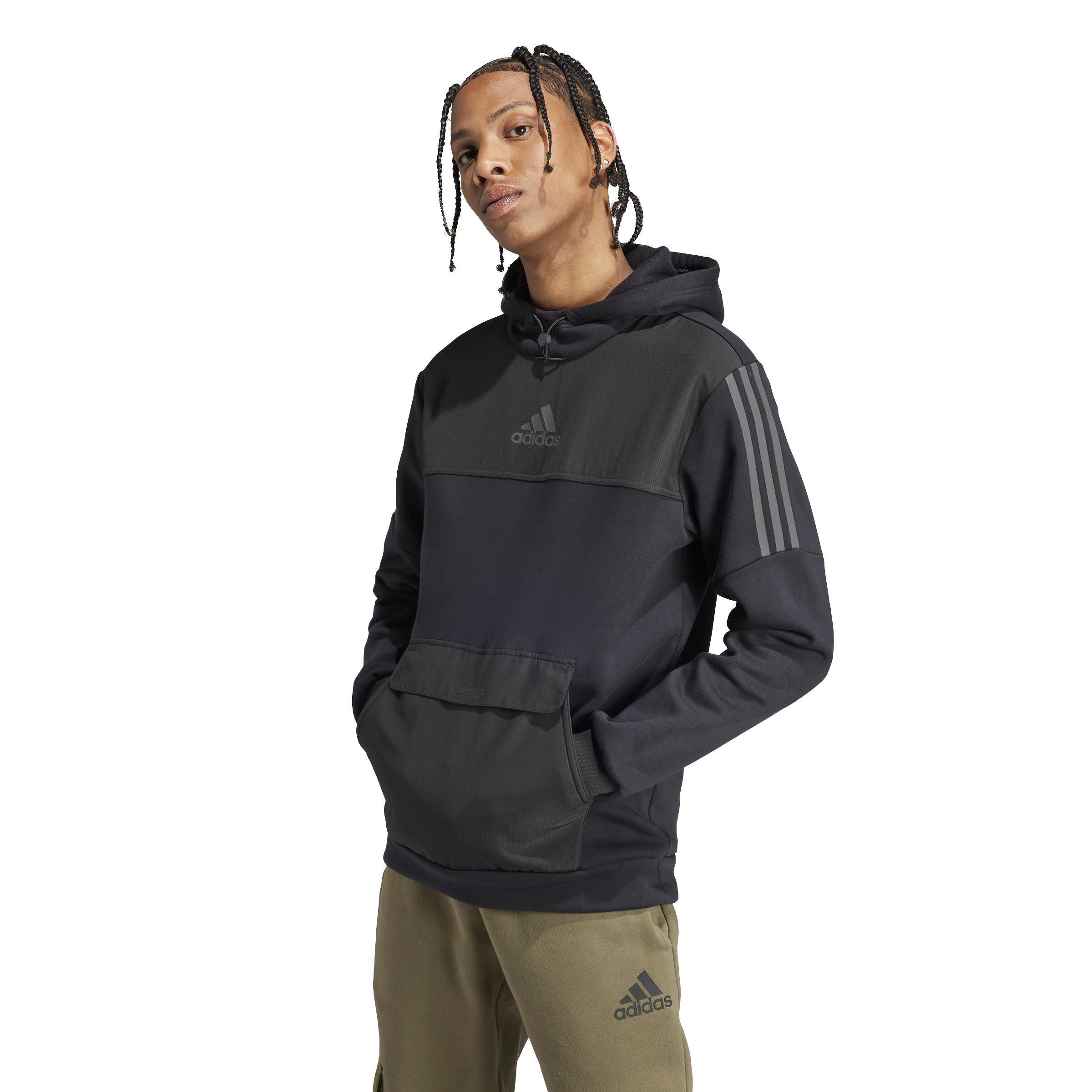 Adidas mens black hoodie best sale