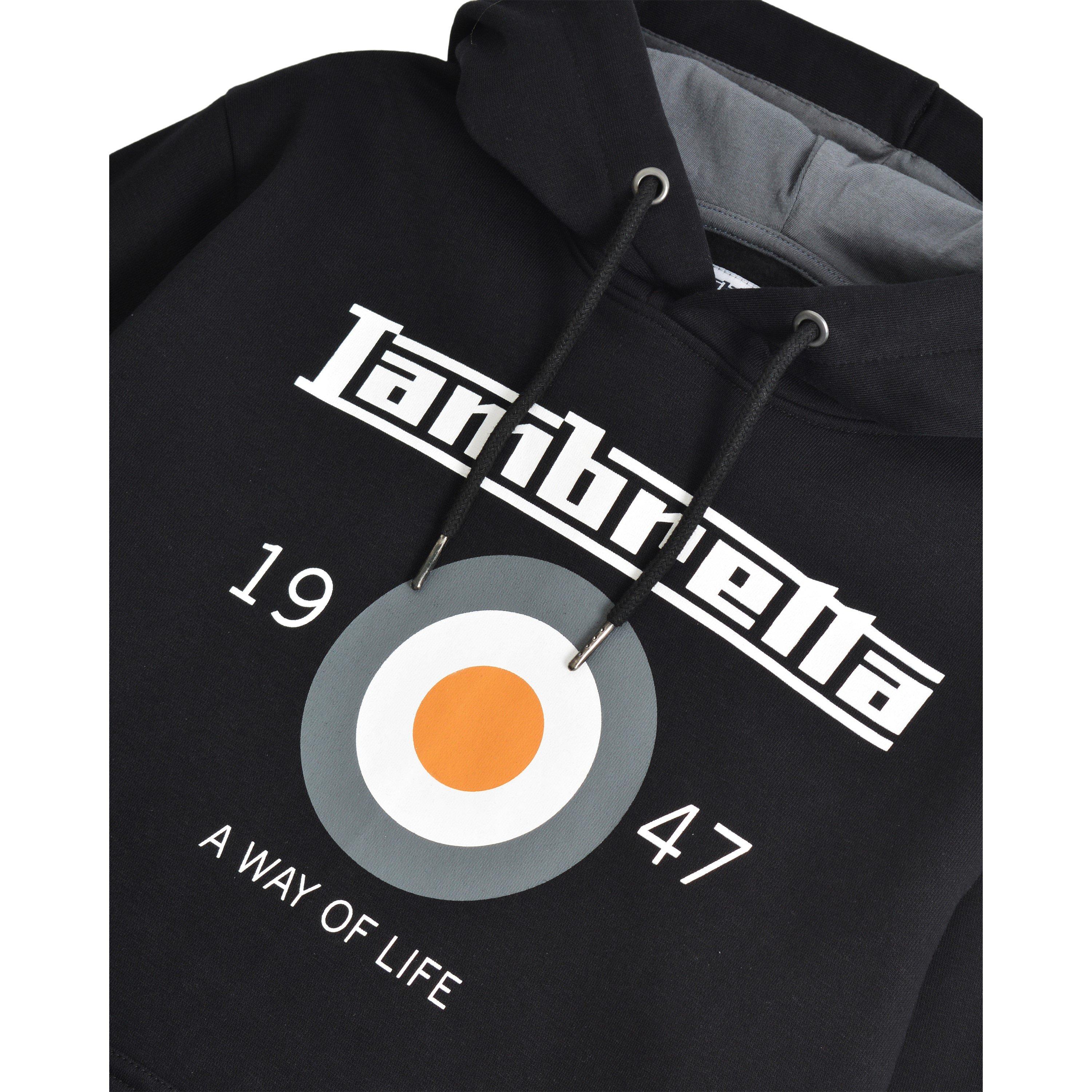 Black - Lambretta - Men's Target Hoodie - 3