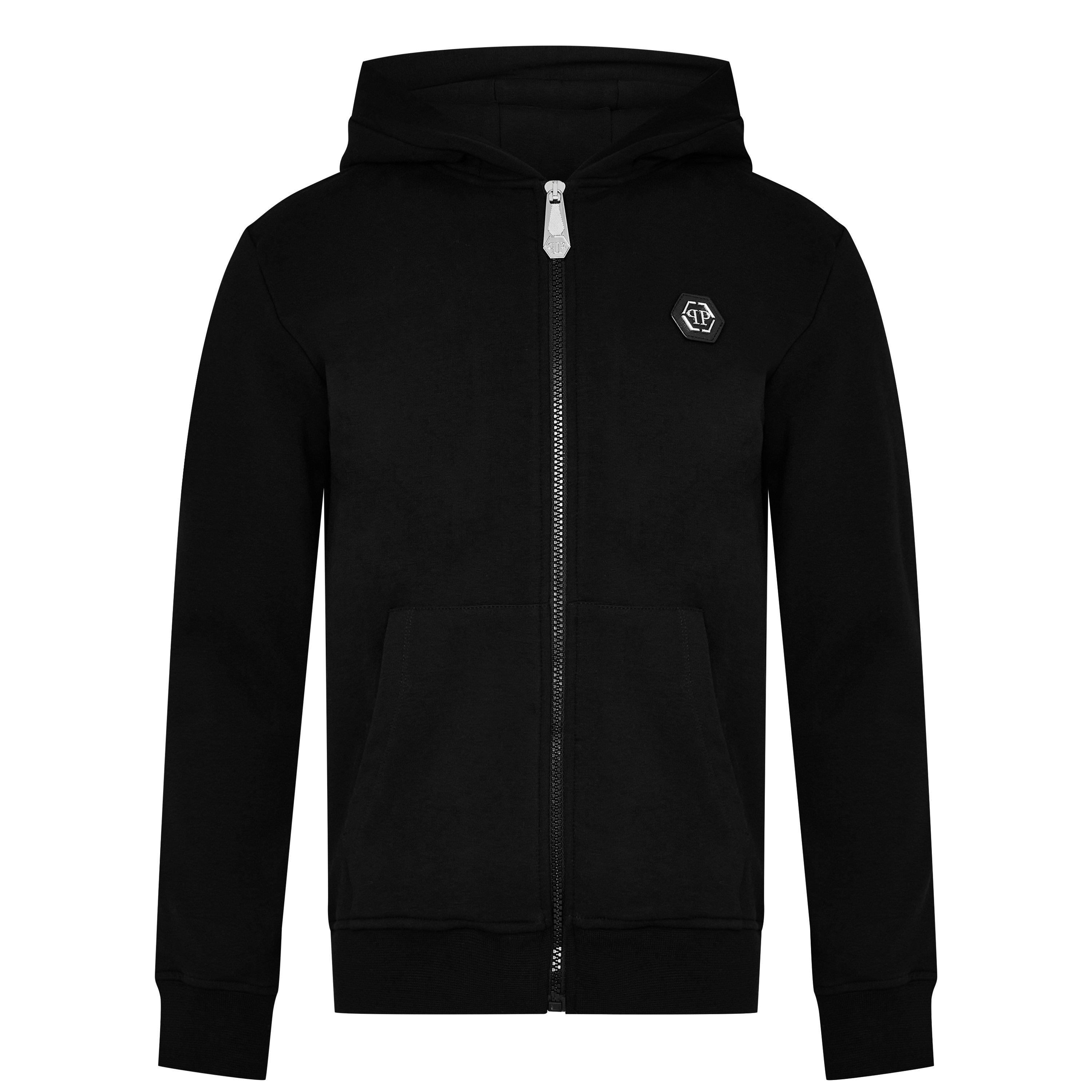 パーカー・フーディ Philipp Plein Zip-Up Black Hoodie Philipp Plein Embroidered Zip-up Hoodie In Black | ModeSens
