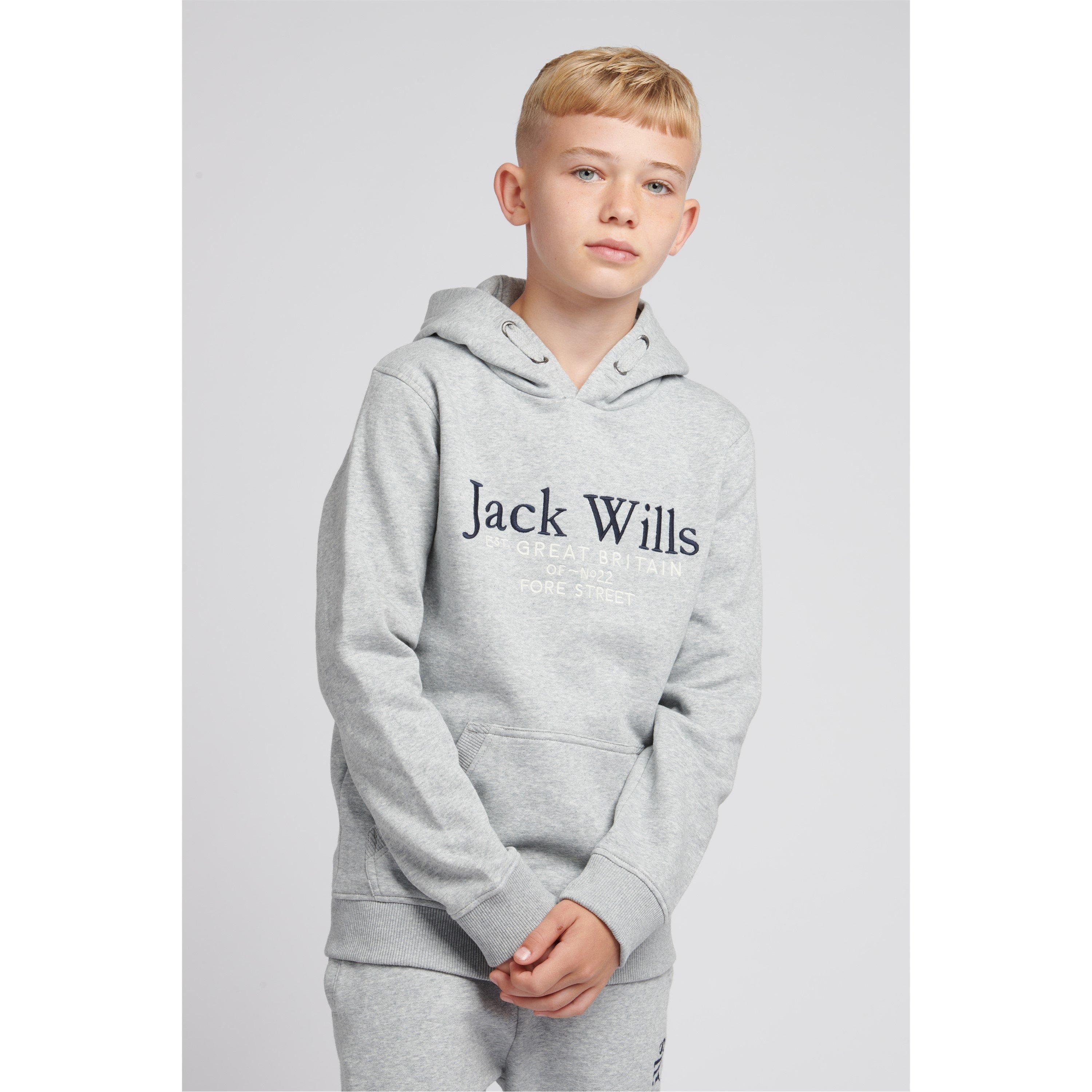 Jack Wills Kids Batsford Script Logo Hoodie OTH Hoodies USC