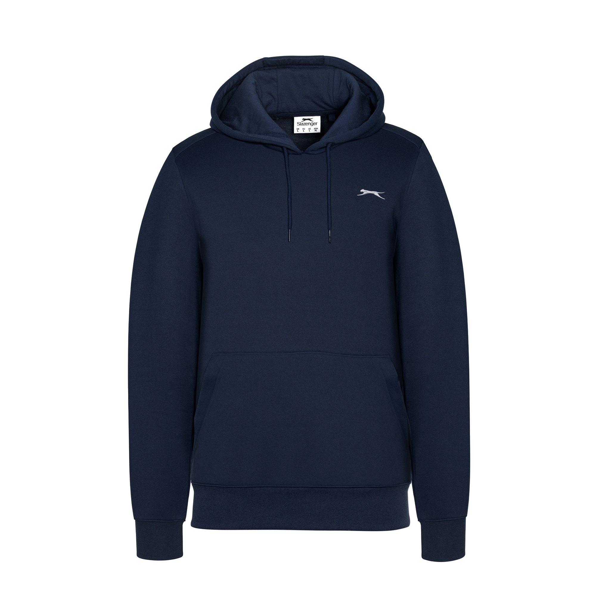 Slazenger Fleece Hoodie Mens In Navy