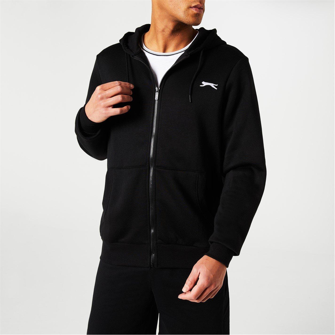 Zwart - Slazenger - Full Zip Hoodie Mens - 3