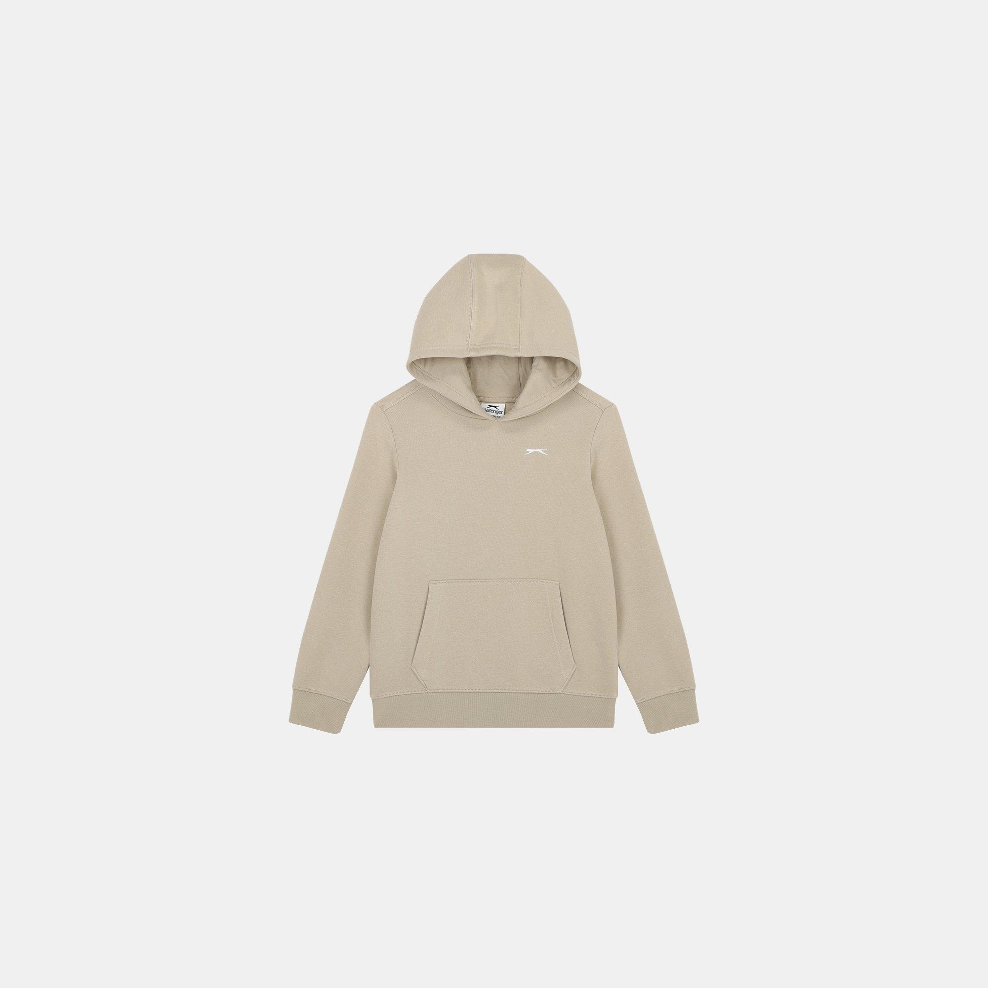 Slazenger Boys Fleece Hoodie Junior - Beige - 13 Years