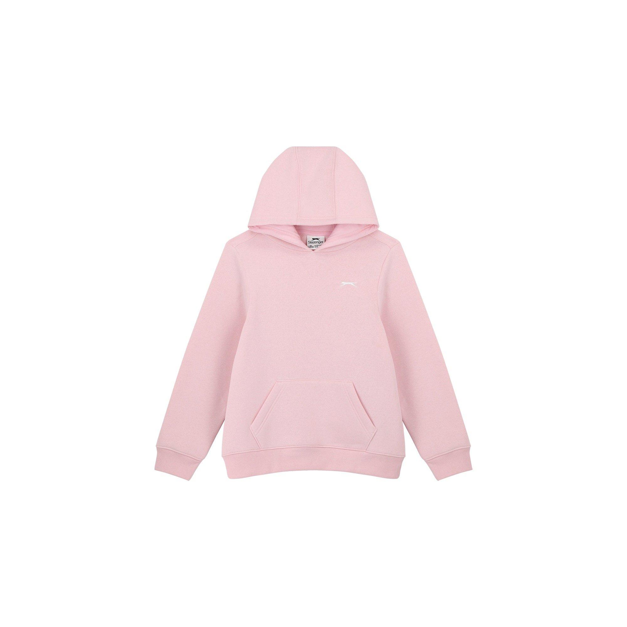 Slazenger Boys Fleece Hoodie Junior - Soft Pink - 9-10 Years