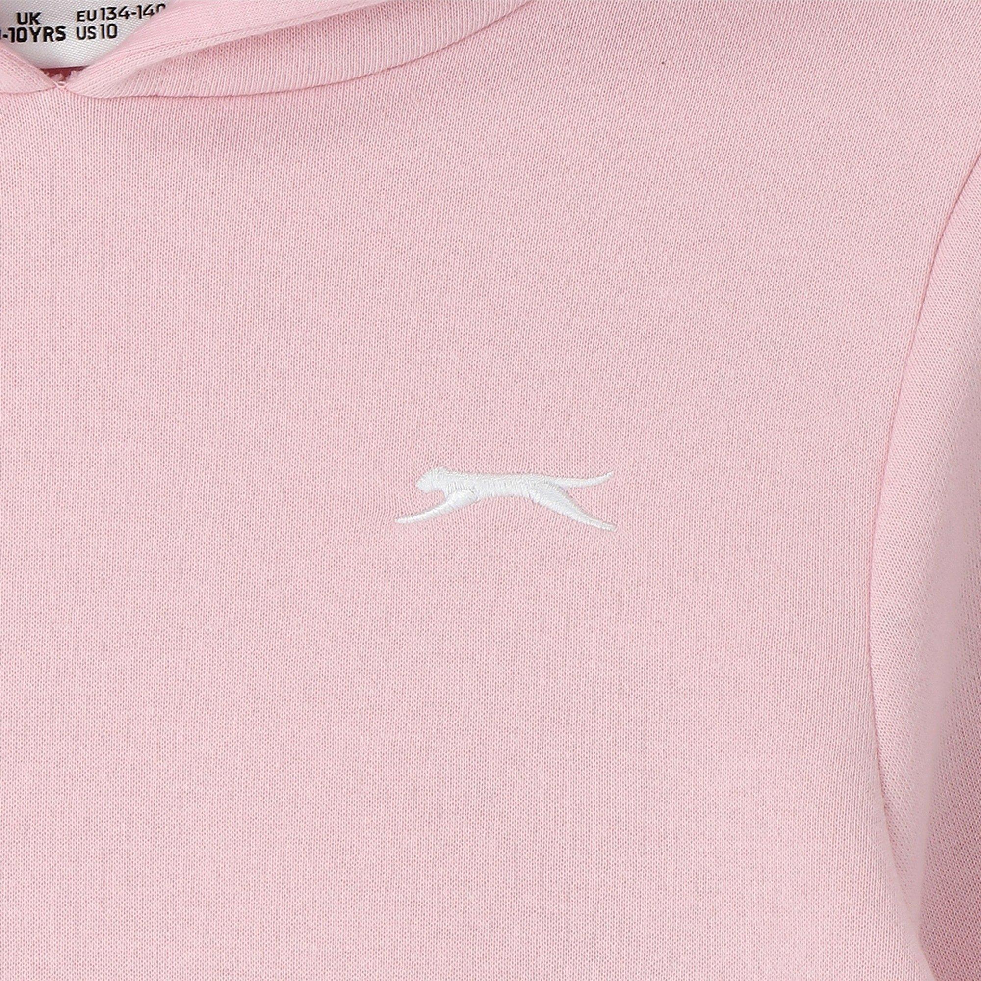 Rosa morbido - Slazenger - Fleece Hoodie Junior - 4