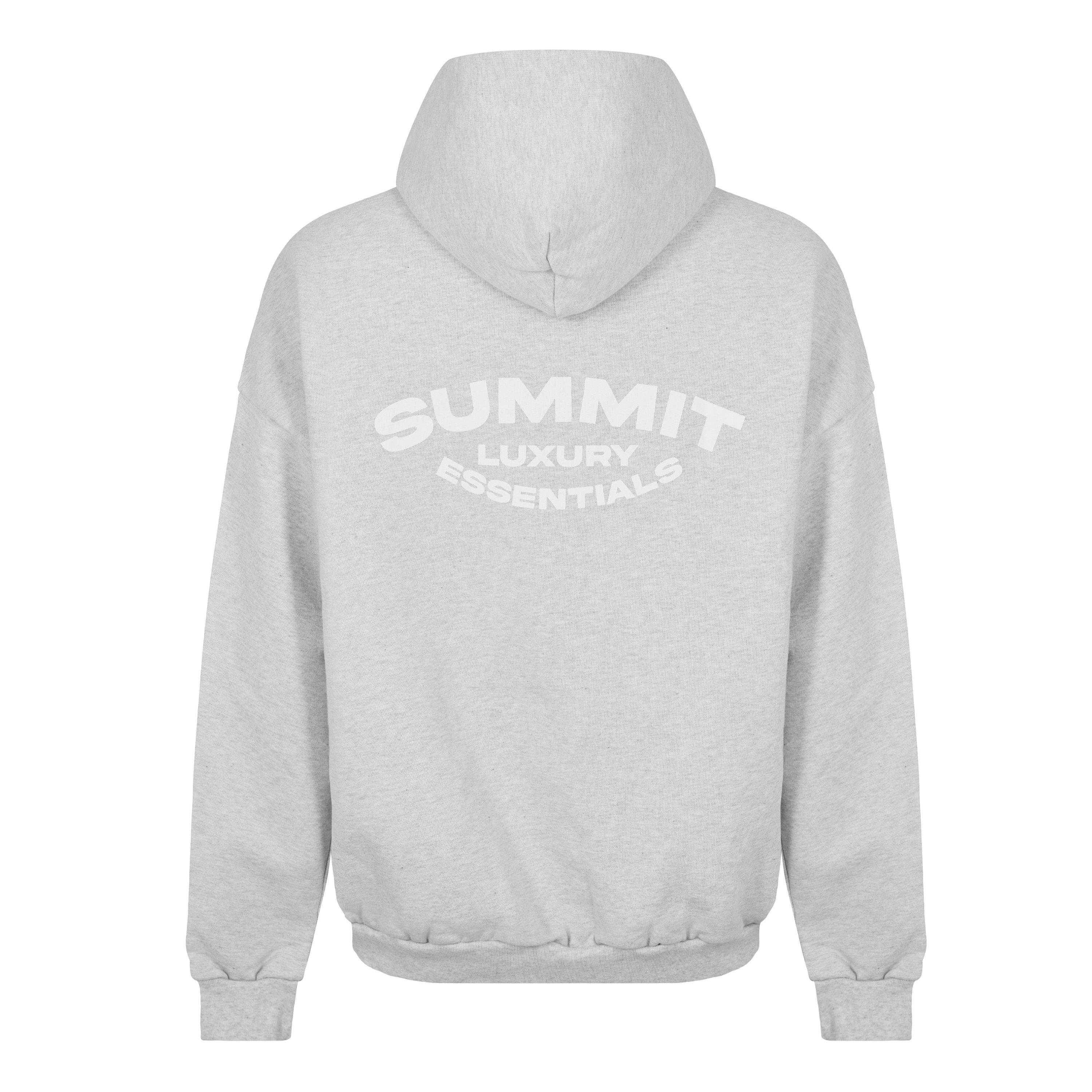 Grey Marl - Summit - Men's Lux Overhead Hoodie - 2