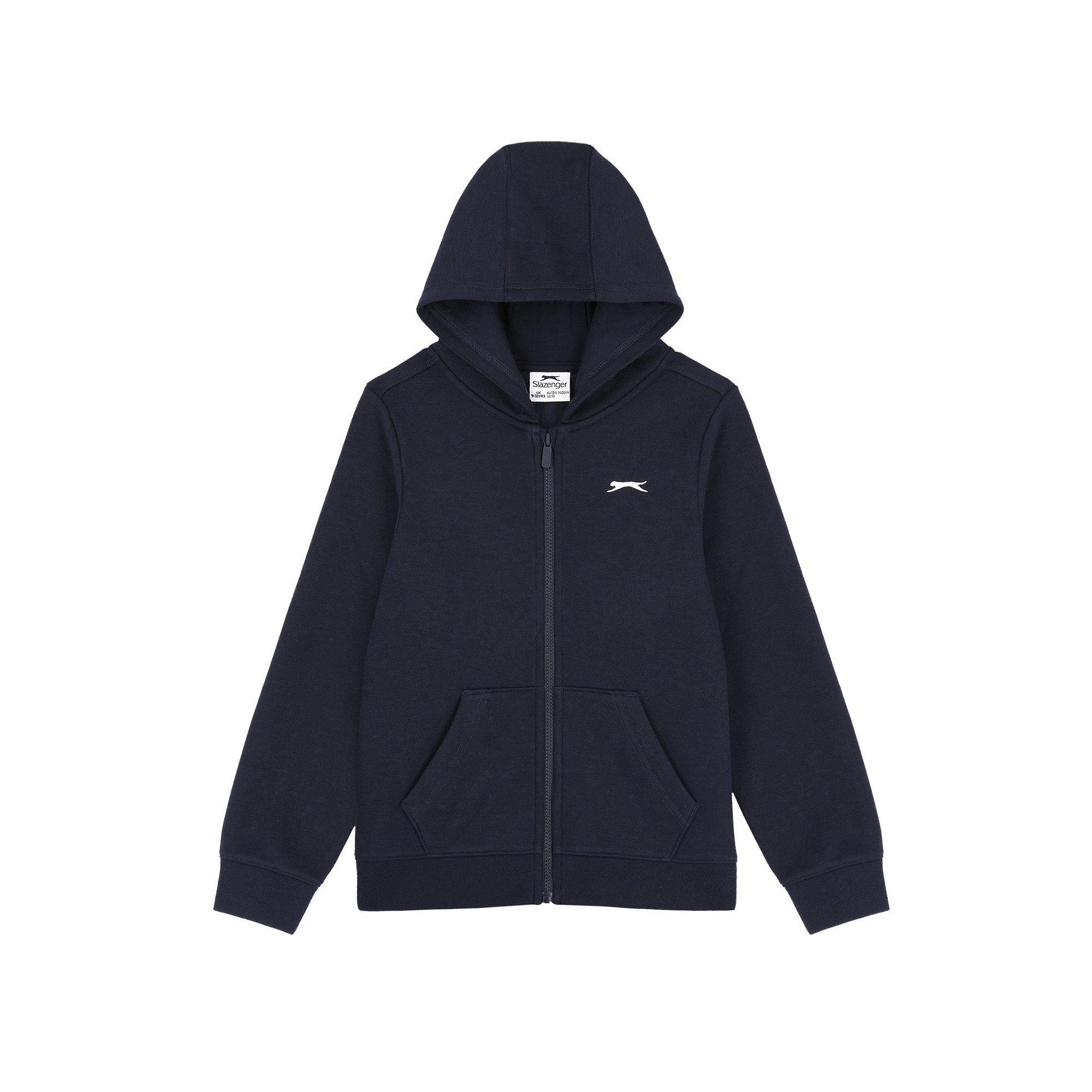 Slazenger Boys Full Zip Hoodie Junior - Navy - 13 Years