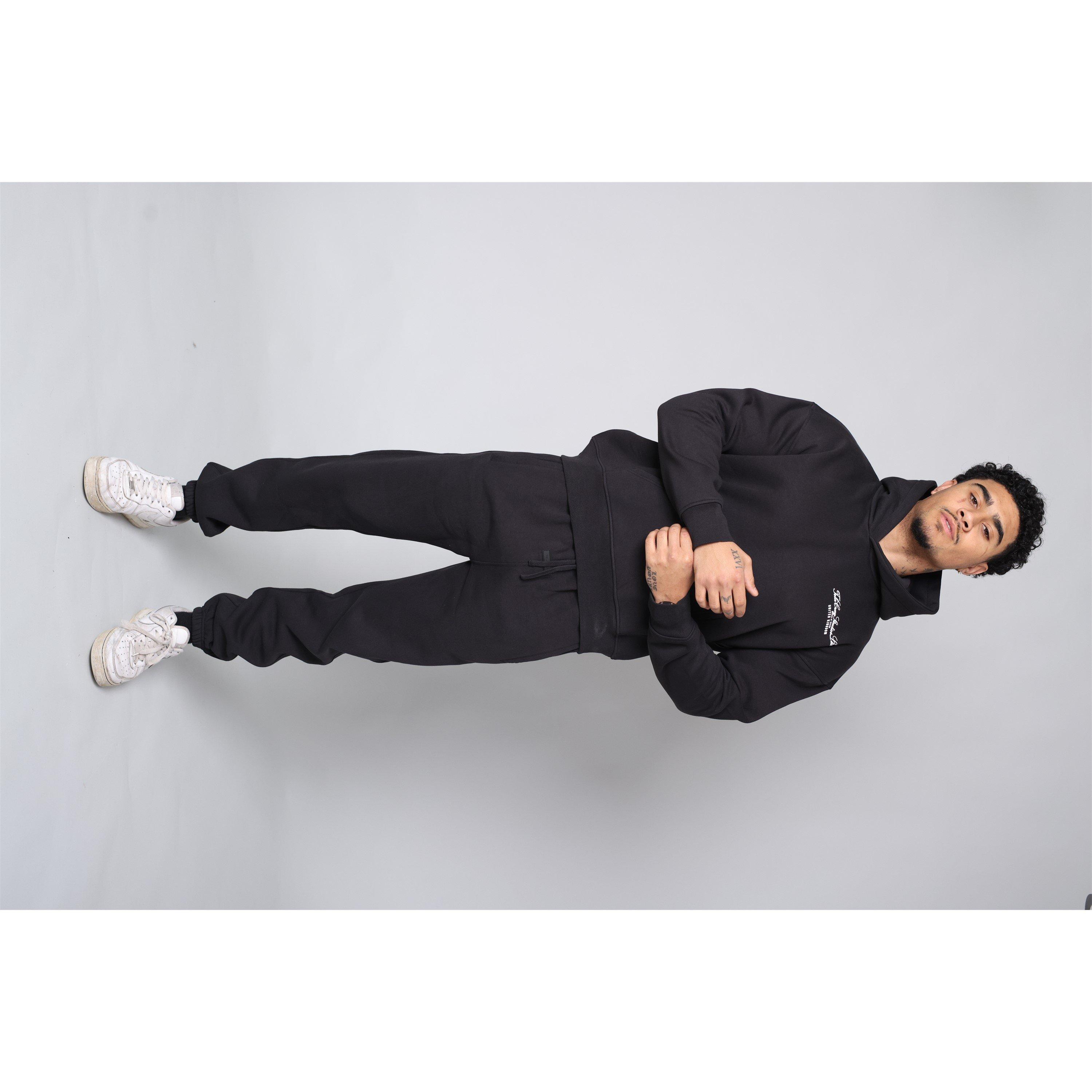 Negro - Tela Cruz - Men's Studio Overhead Hoodie - 2