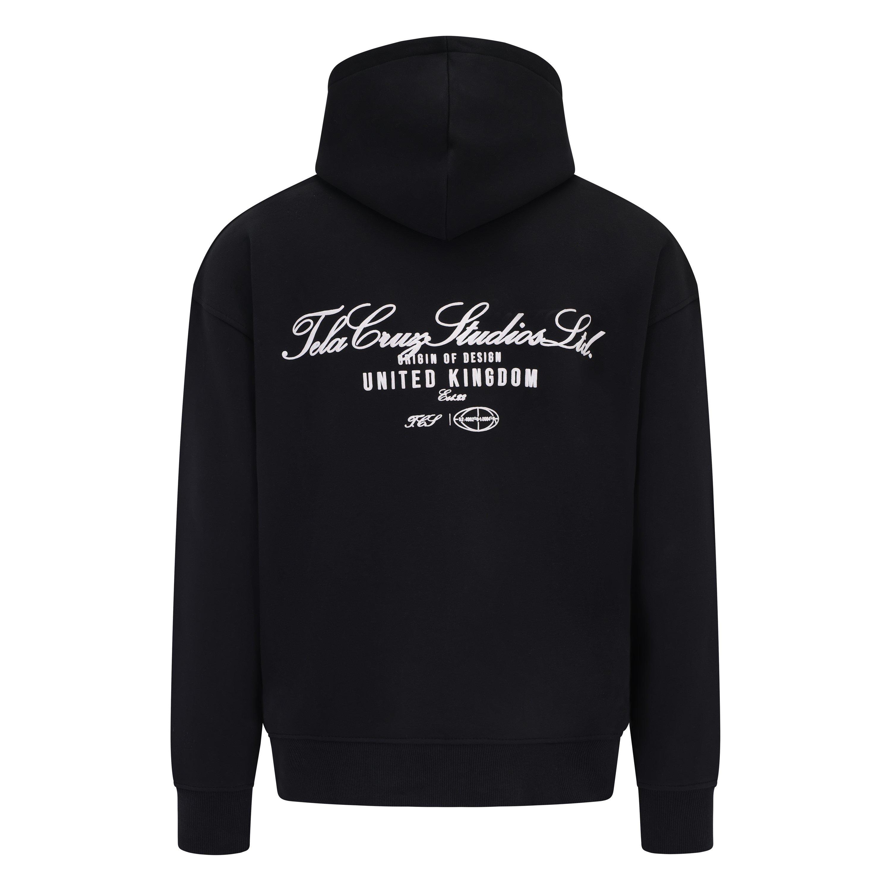 Negro - Tela Cruz - Men's Studio Overhead Hoodie - 5