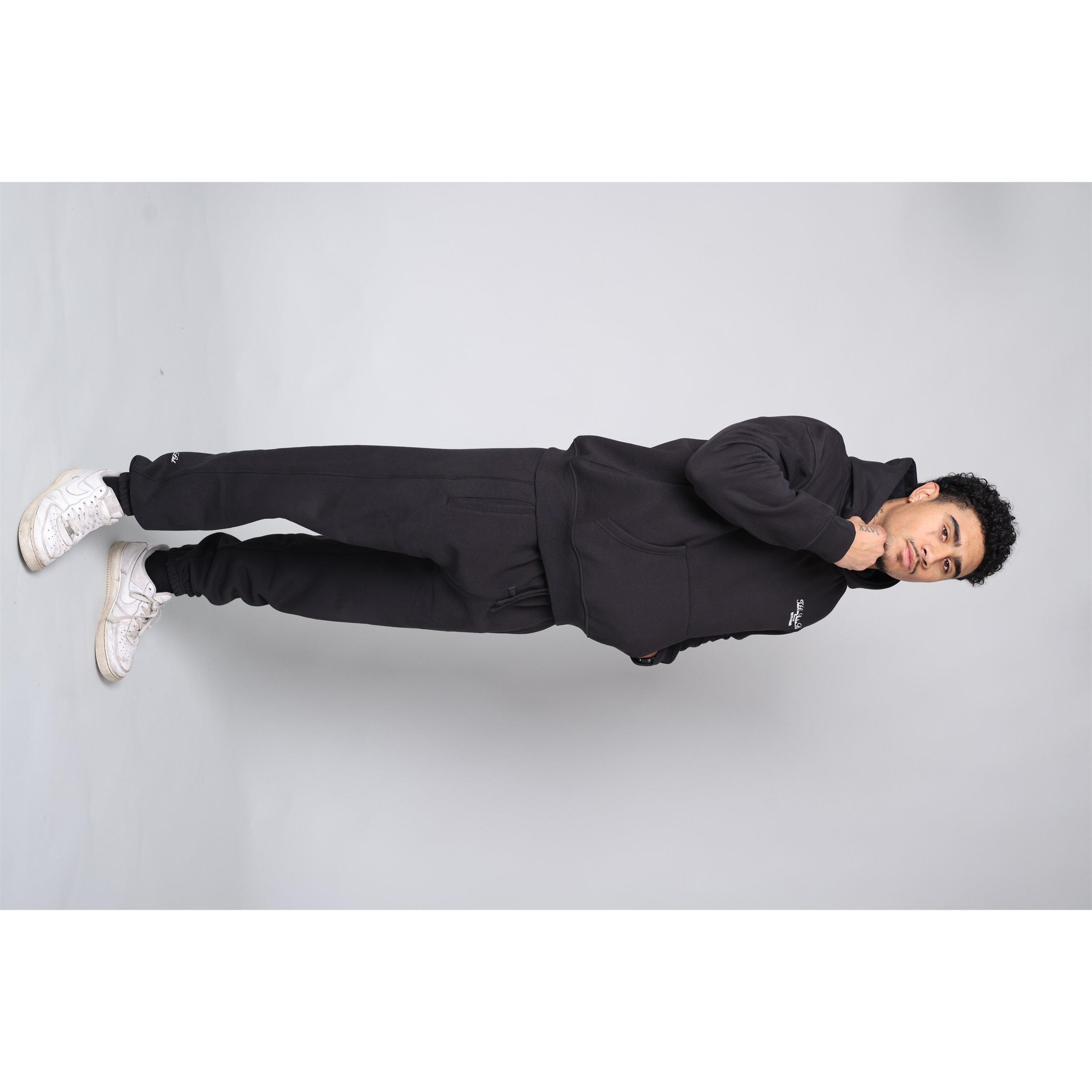 Negro - Tela Cruz - Men's Studio Overhead Hoodie - 8