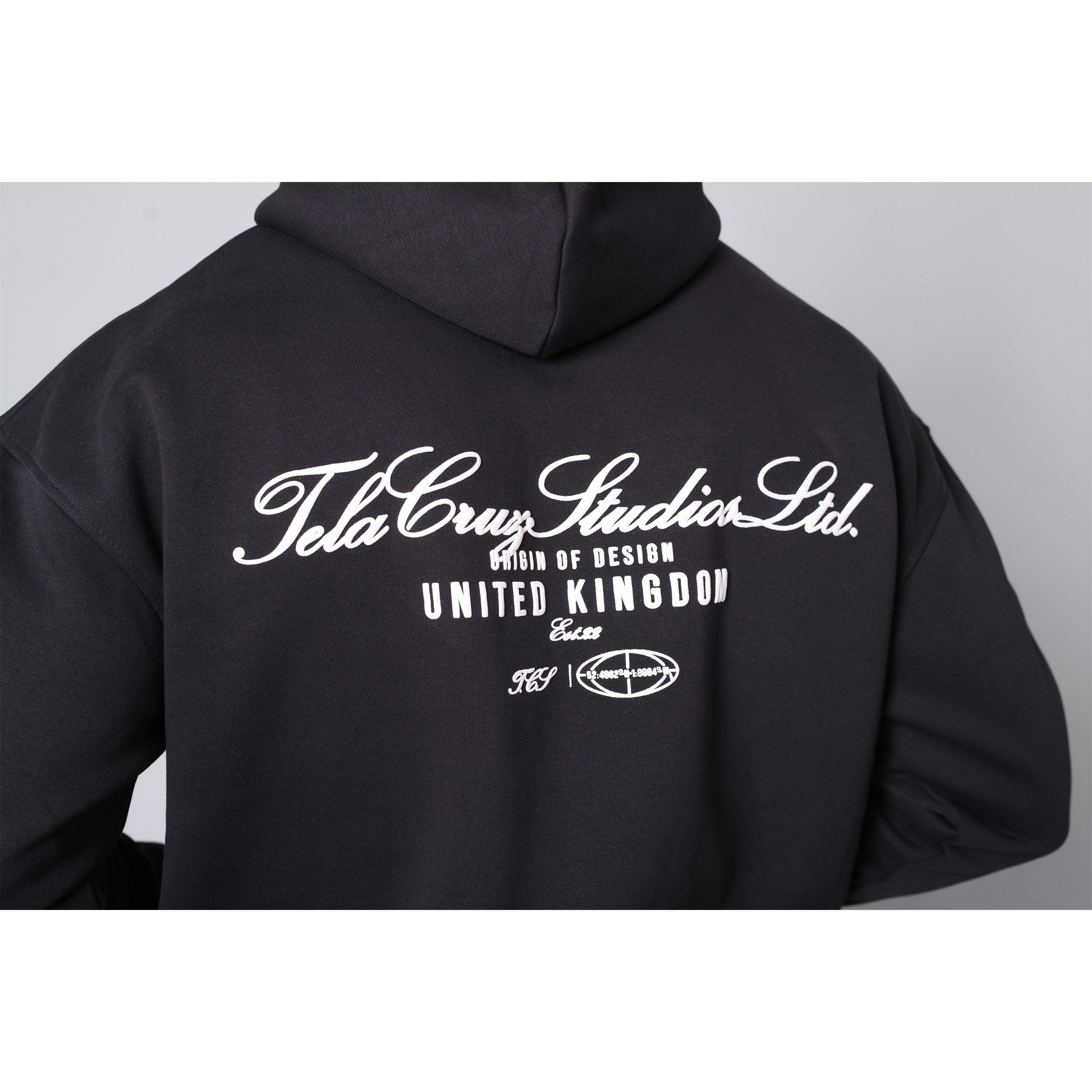 Negro - Tela Cruz - Men's Studio Overhead Hoodie - 9