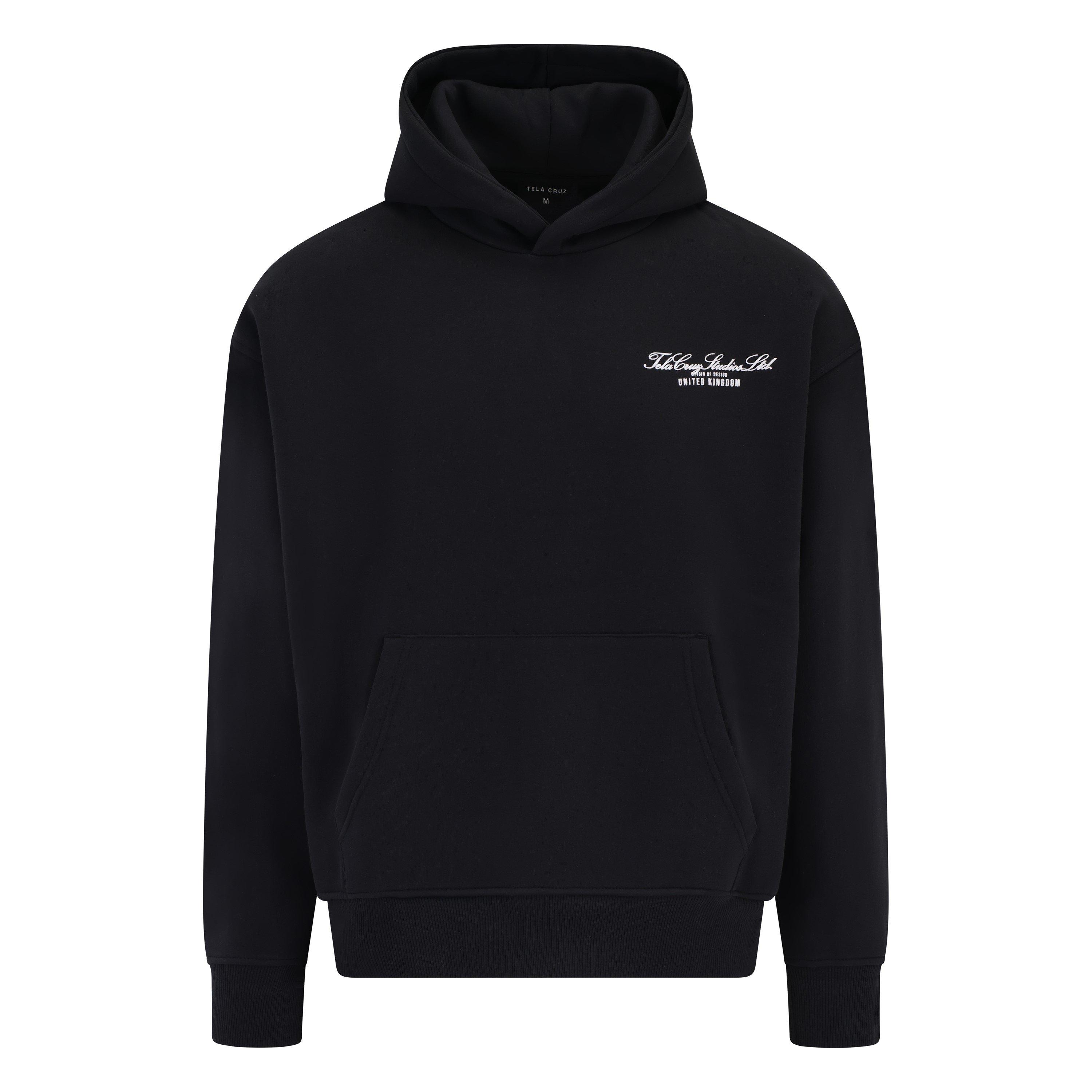 Negro - Tela Cruz - Men's Studio Overhead Hoodie - 10