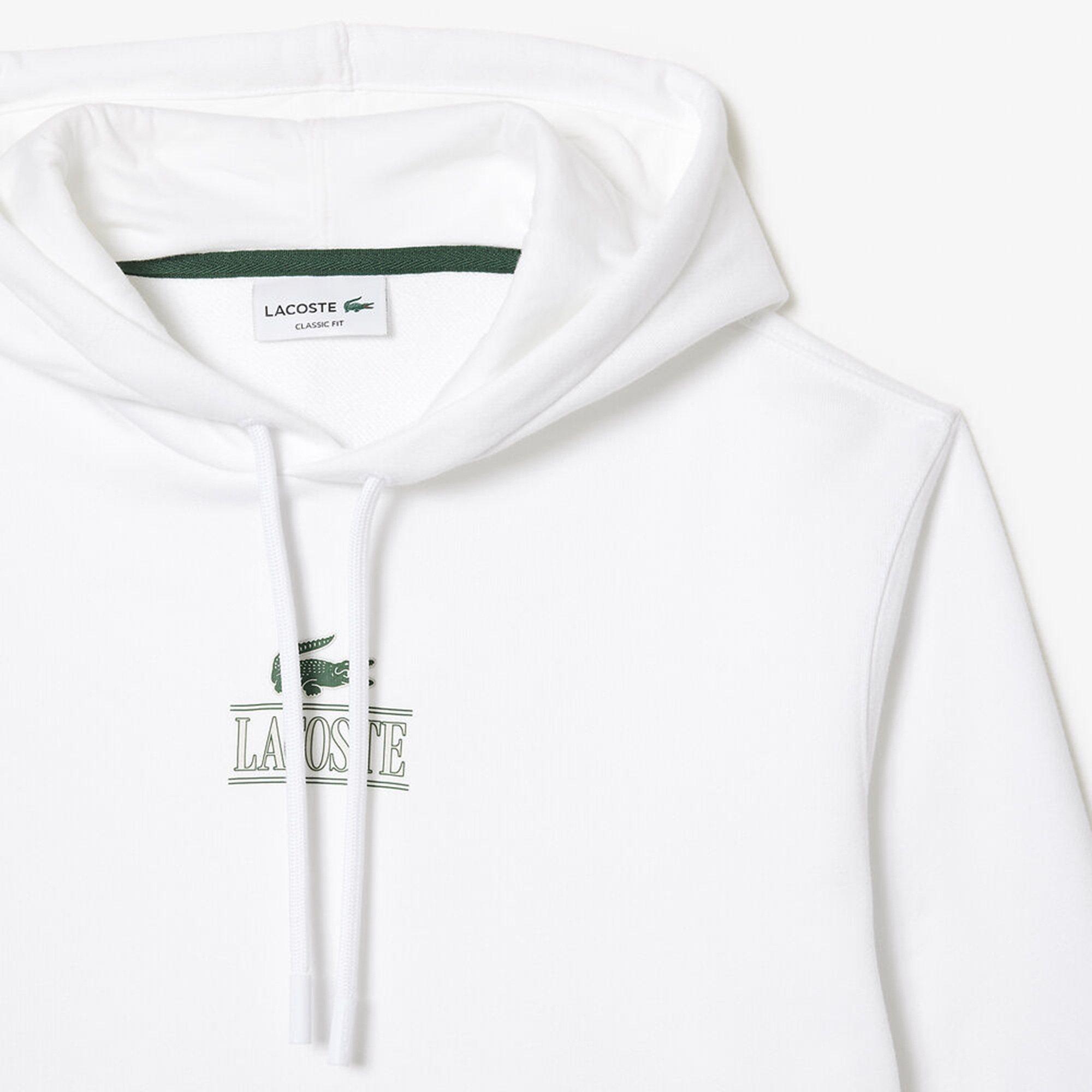 Weiß - Lacoste - Logo Hoodie - 3