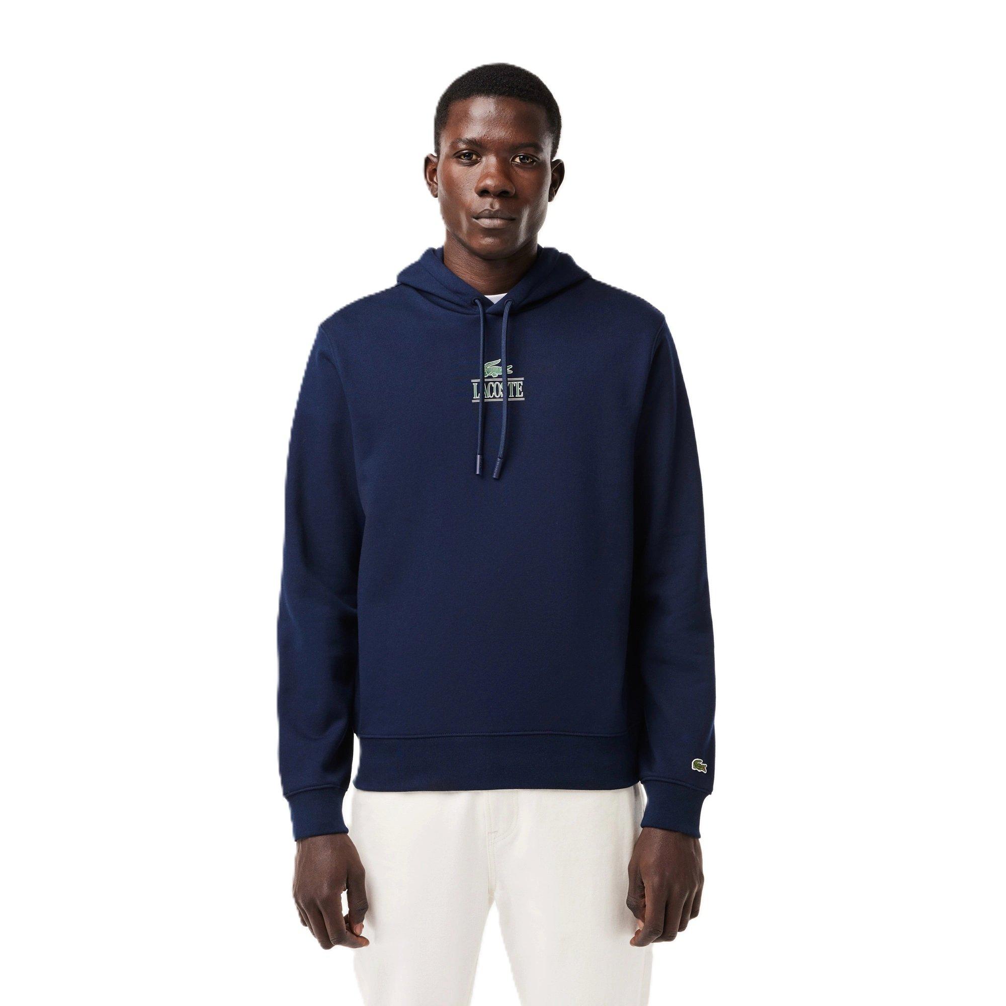 Lacoste Men's Logo Hoodie - Navy Blue - XS