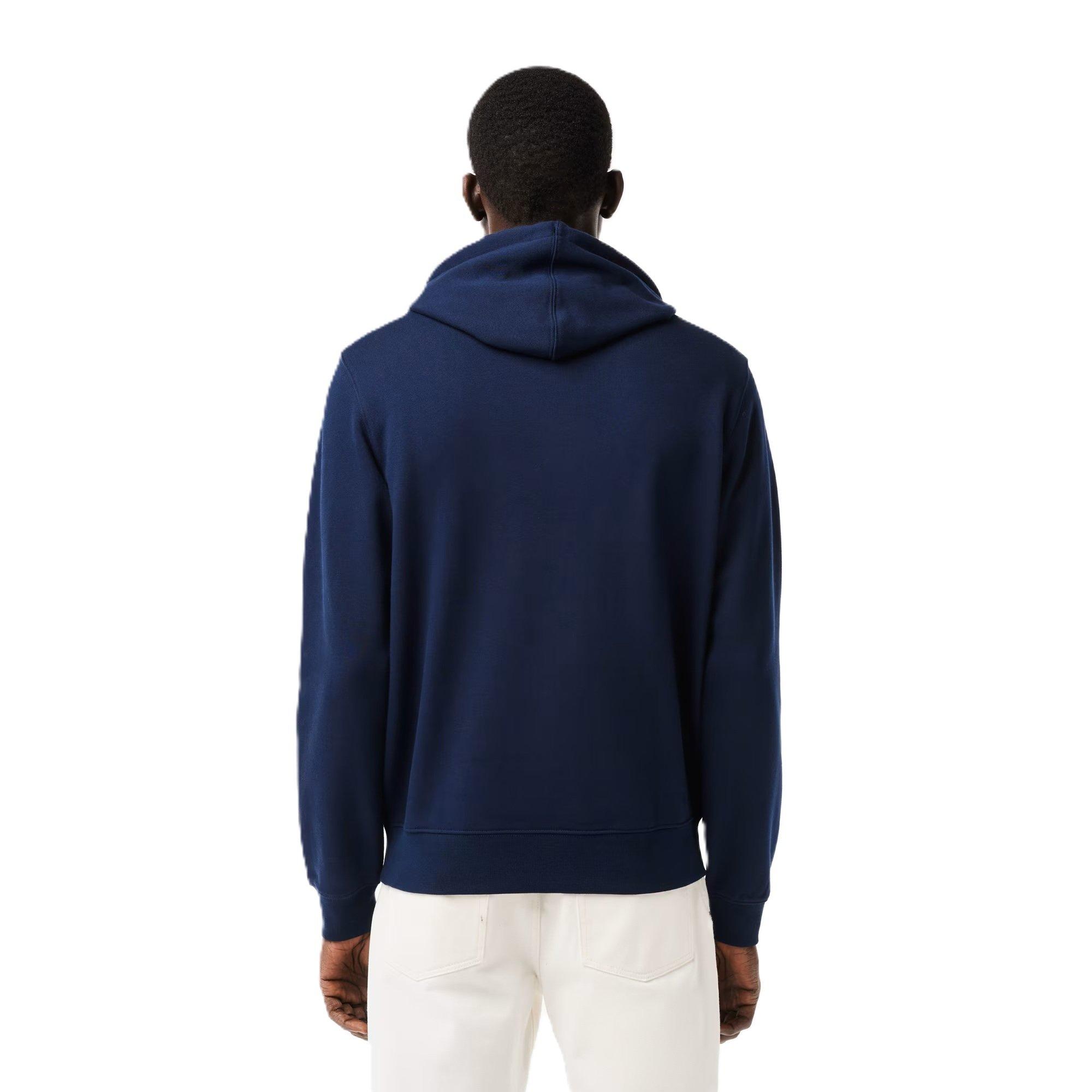 Navy Blue - Lacoste - Logo Hoodie - 2