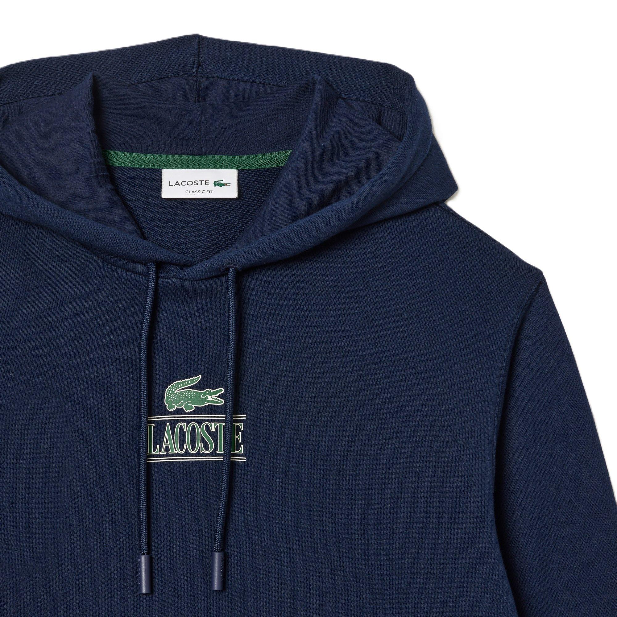 Navy Blue - Lacoste - Logo Hoodie - 3