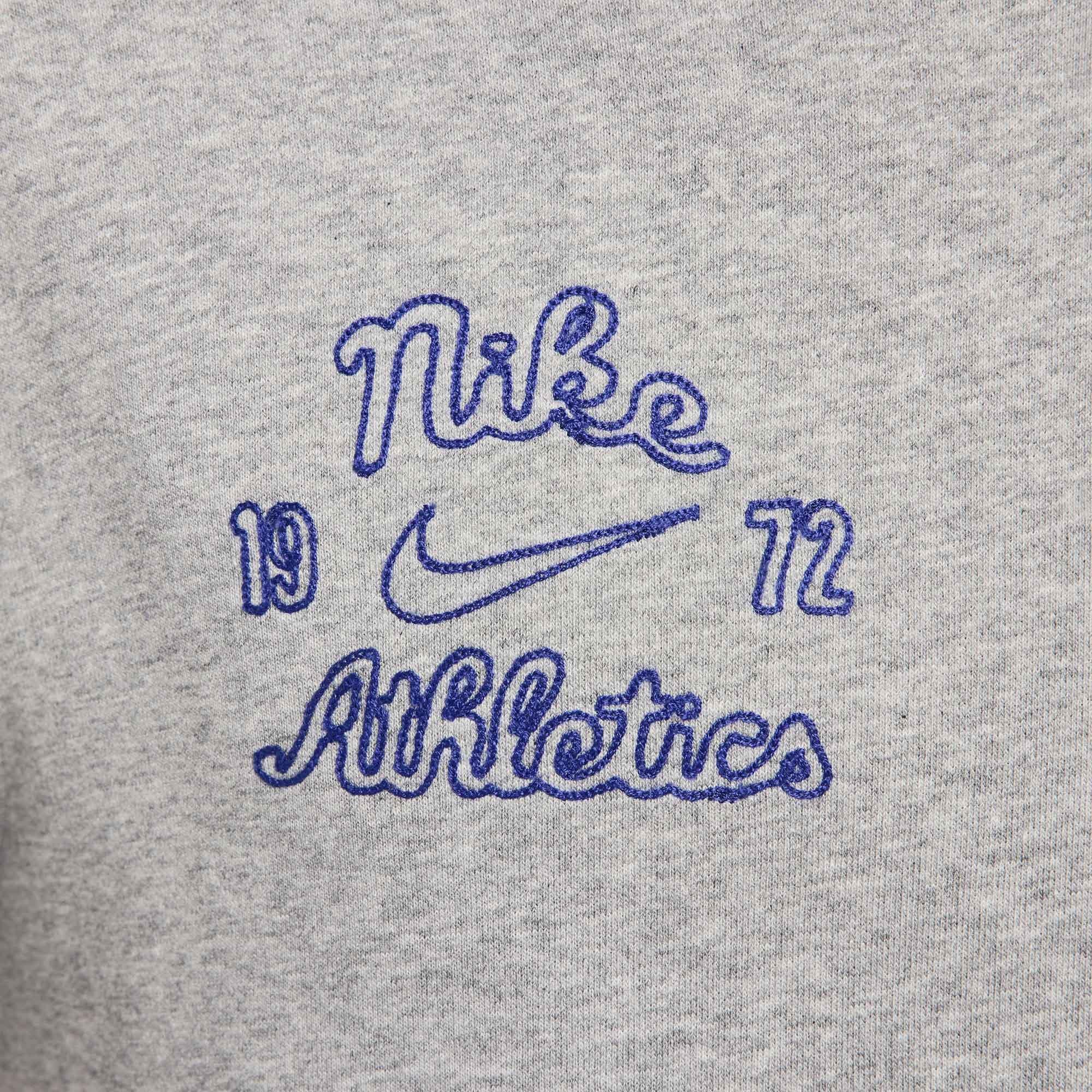 Grey/Smoke Grey - Nike - Club Fleece Mens French Terry Pullover Hoodie - 7