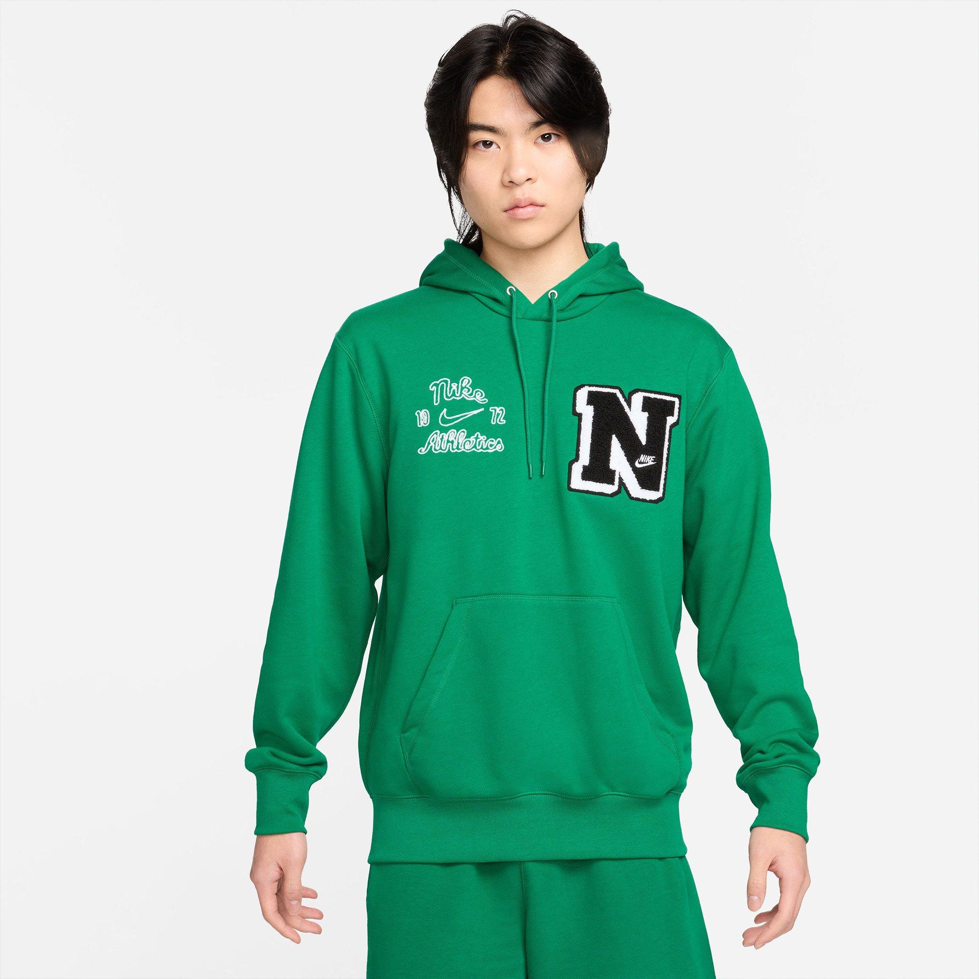 Malachite - Nike - Club Fleece Mens French Terry Pullover Hoodie - 8