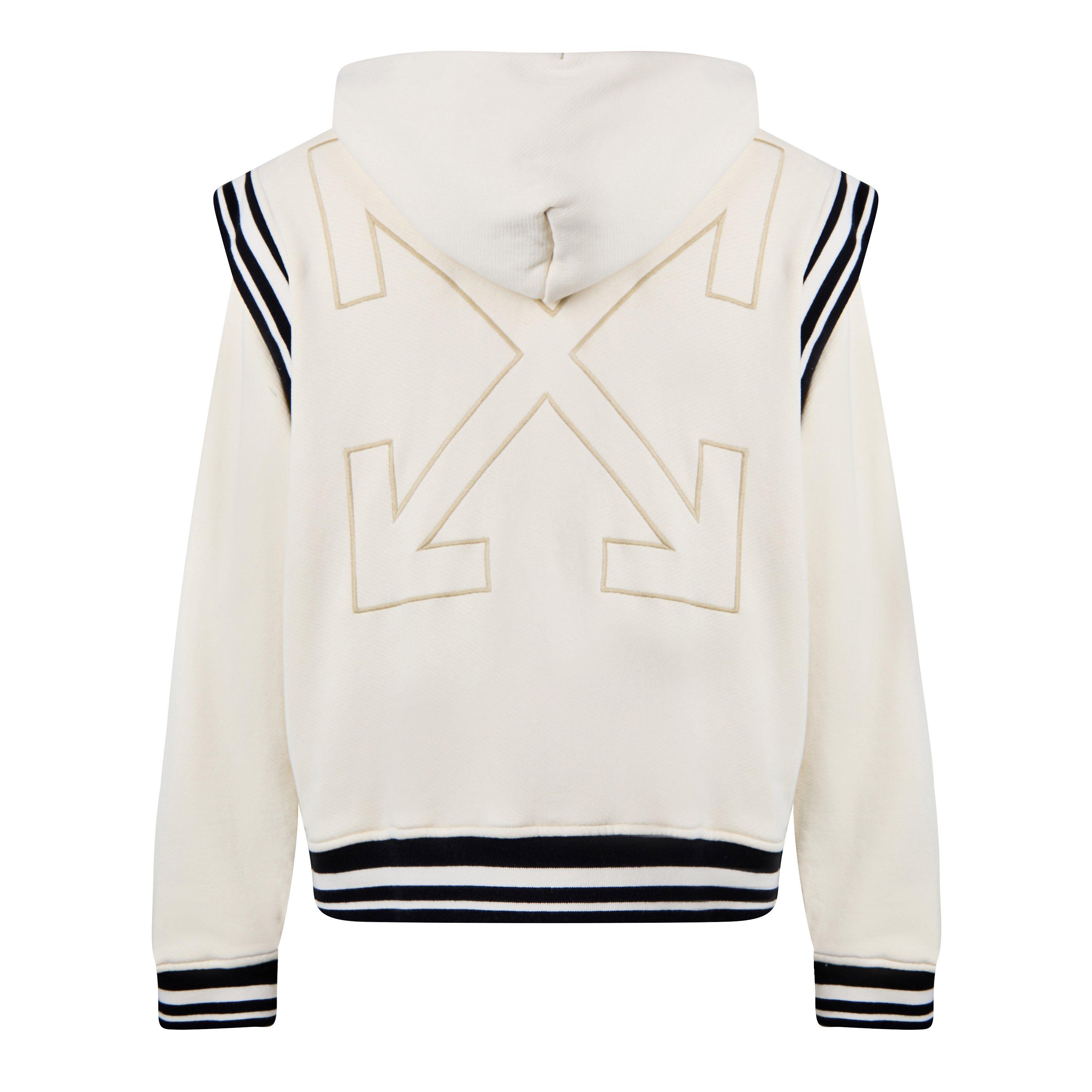 White - Off White - Men's Varsity Jacket - 2