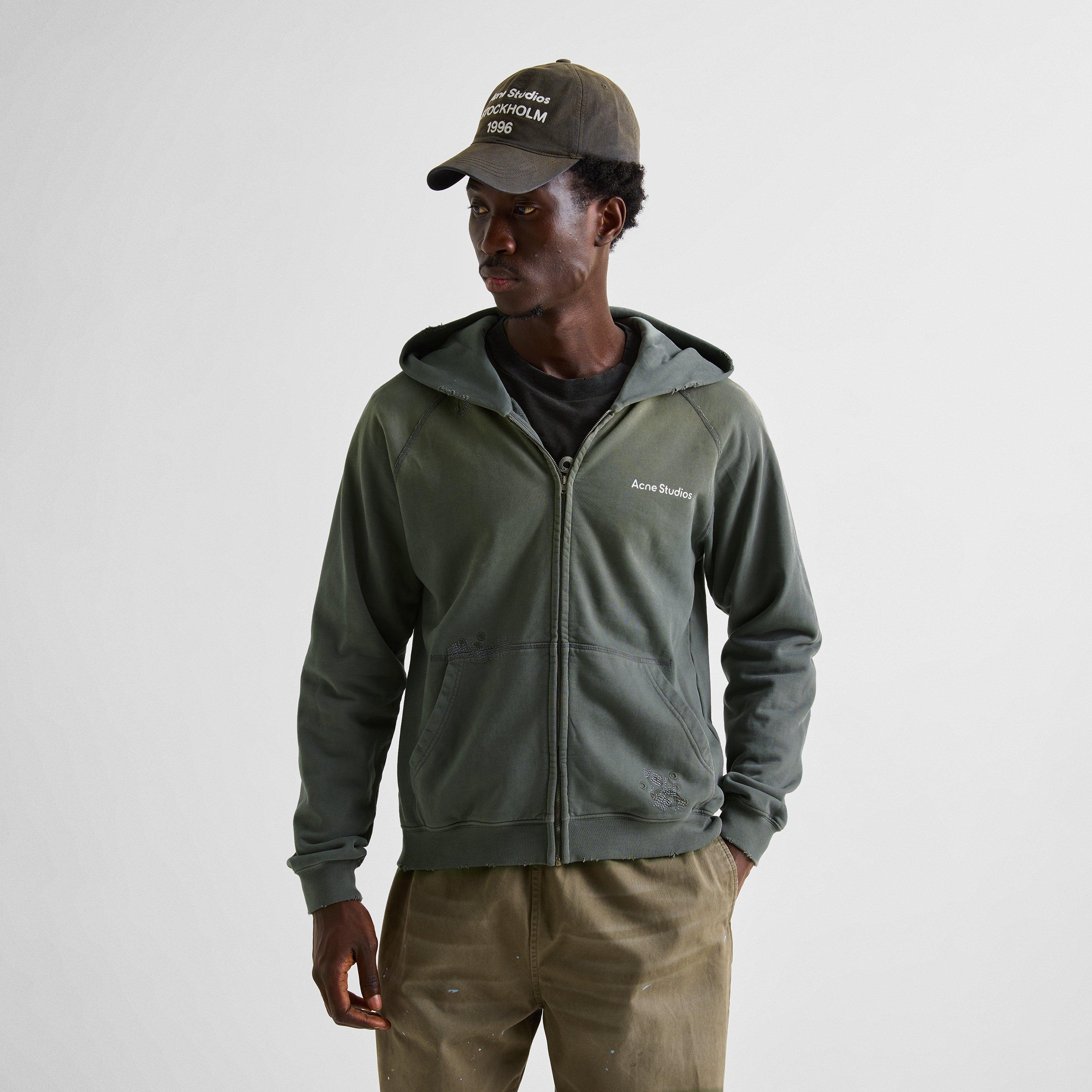 Slate Grey - Acne Studios - Stamp Zip Hoodie - 3