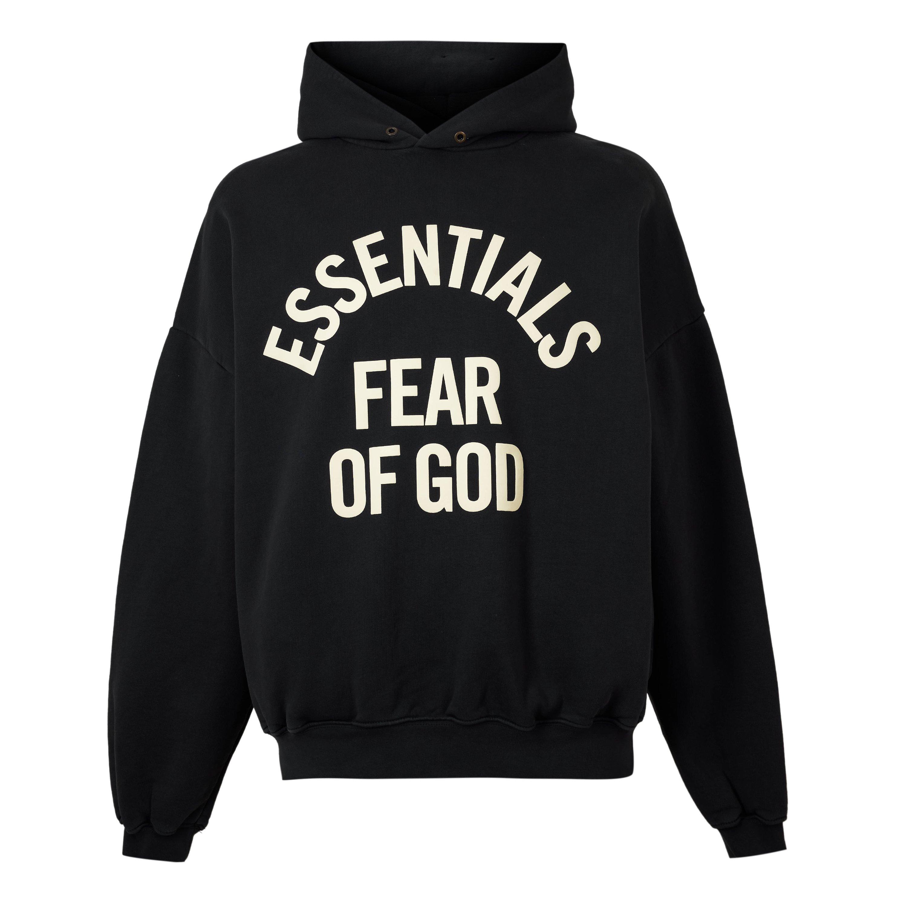 Black - Fear Of God Essentials - Men's Overhead Hoodie - 1