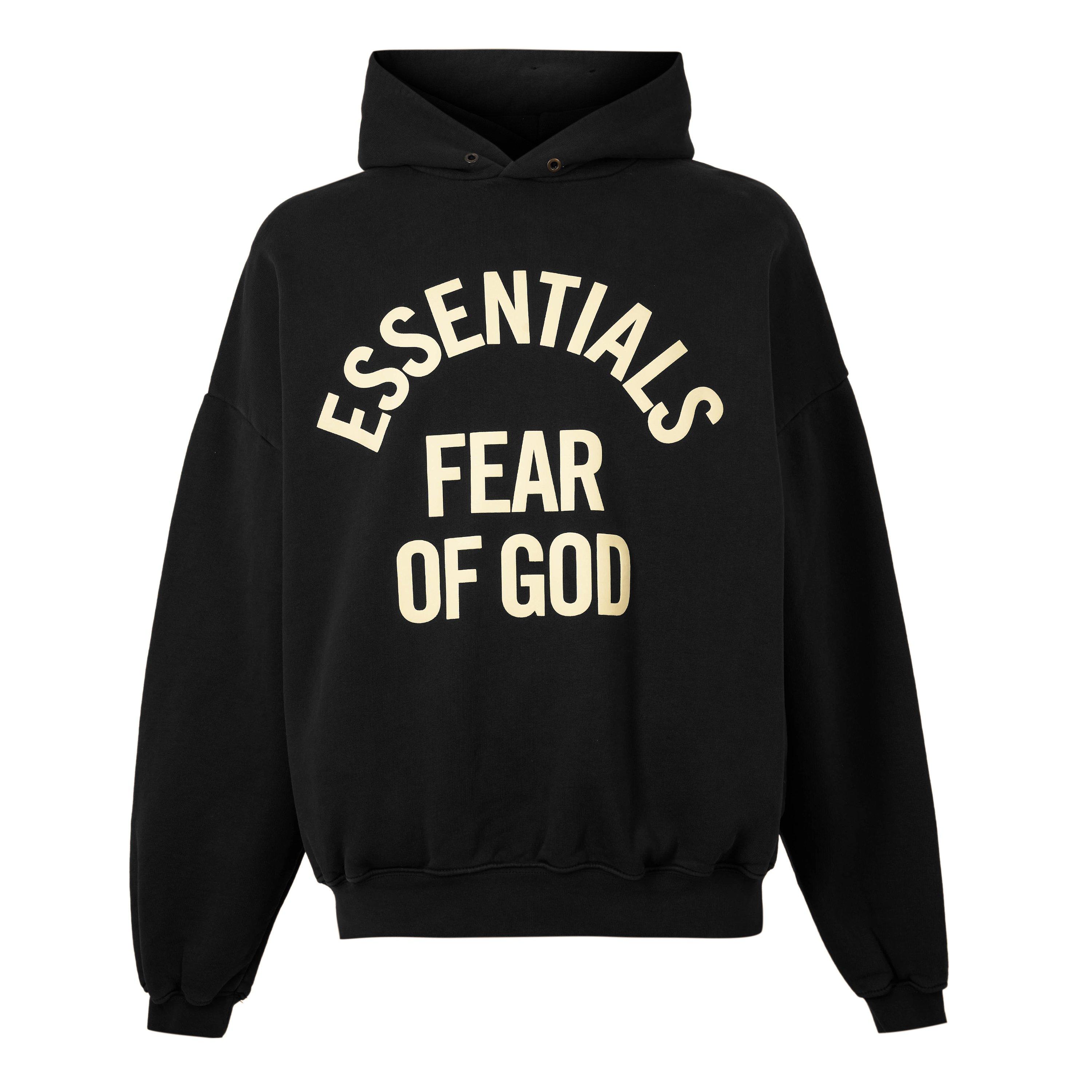 Fear Of God Essentials Men's Overhead Hoodie - Black - Large