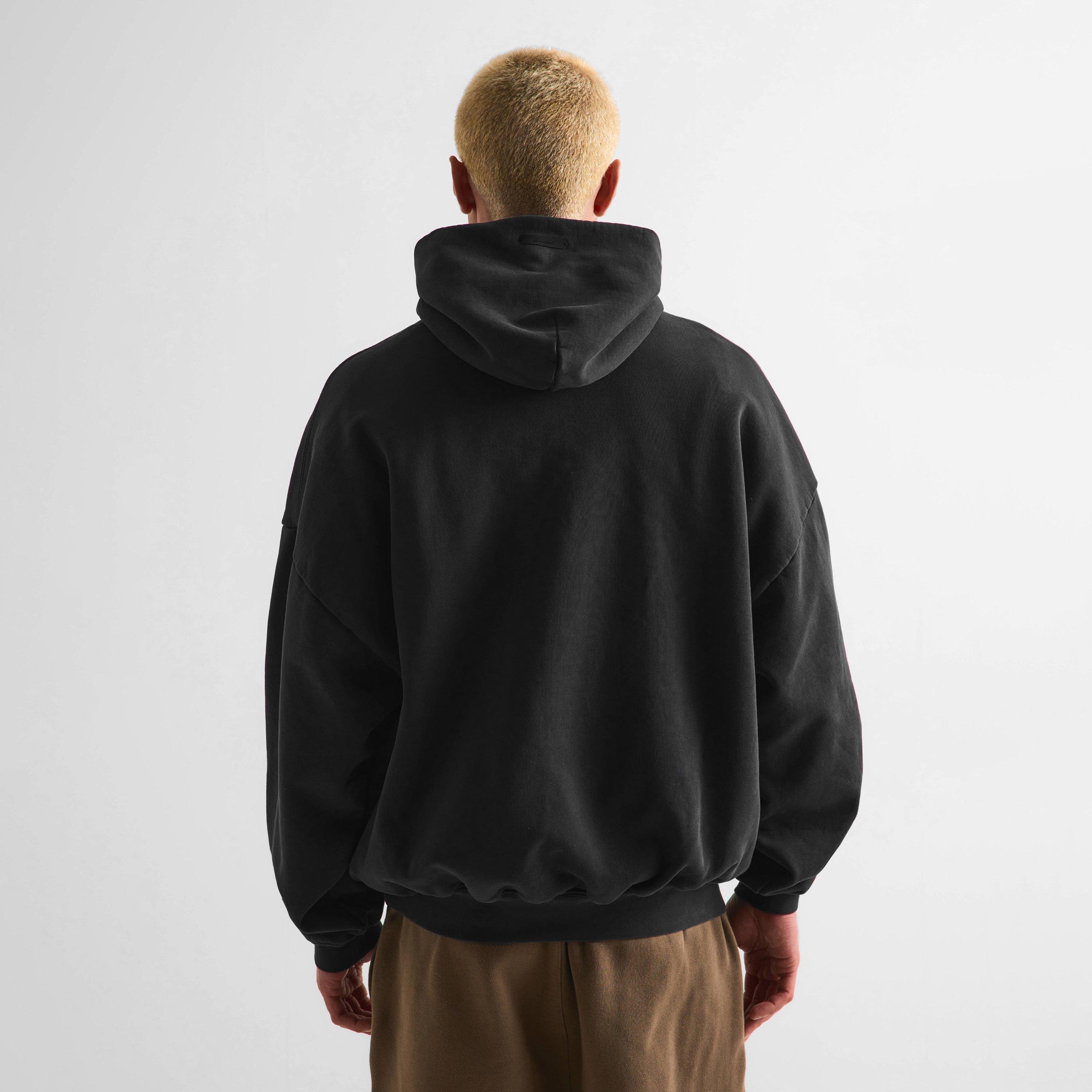 Black - Fear Of God Essentials - Men's Overhead Hoodie - 4